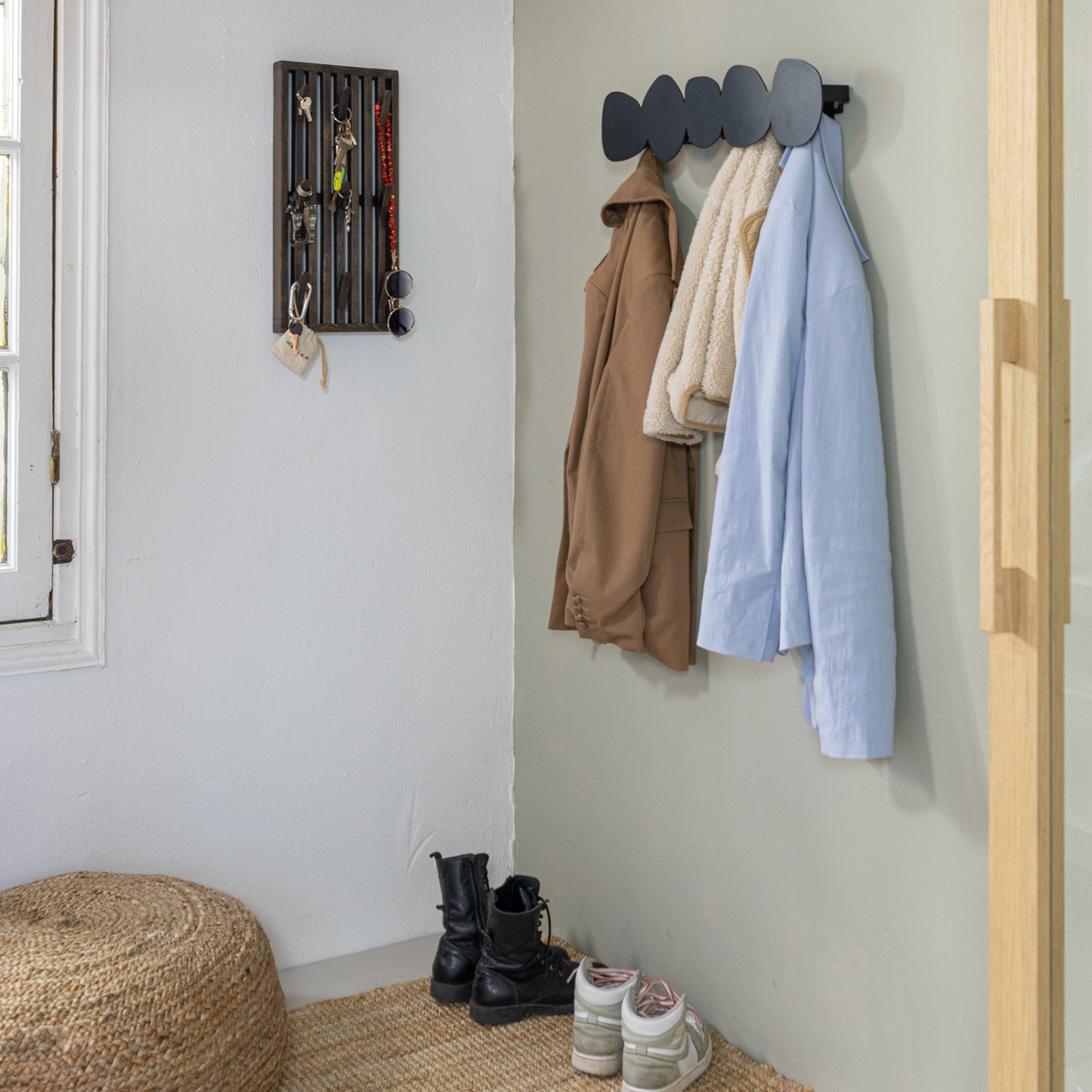 Spinder Design Wandgarderobe Tumulo Medium Schwarz