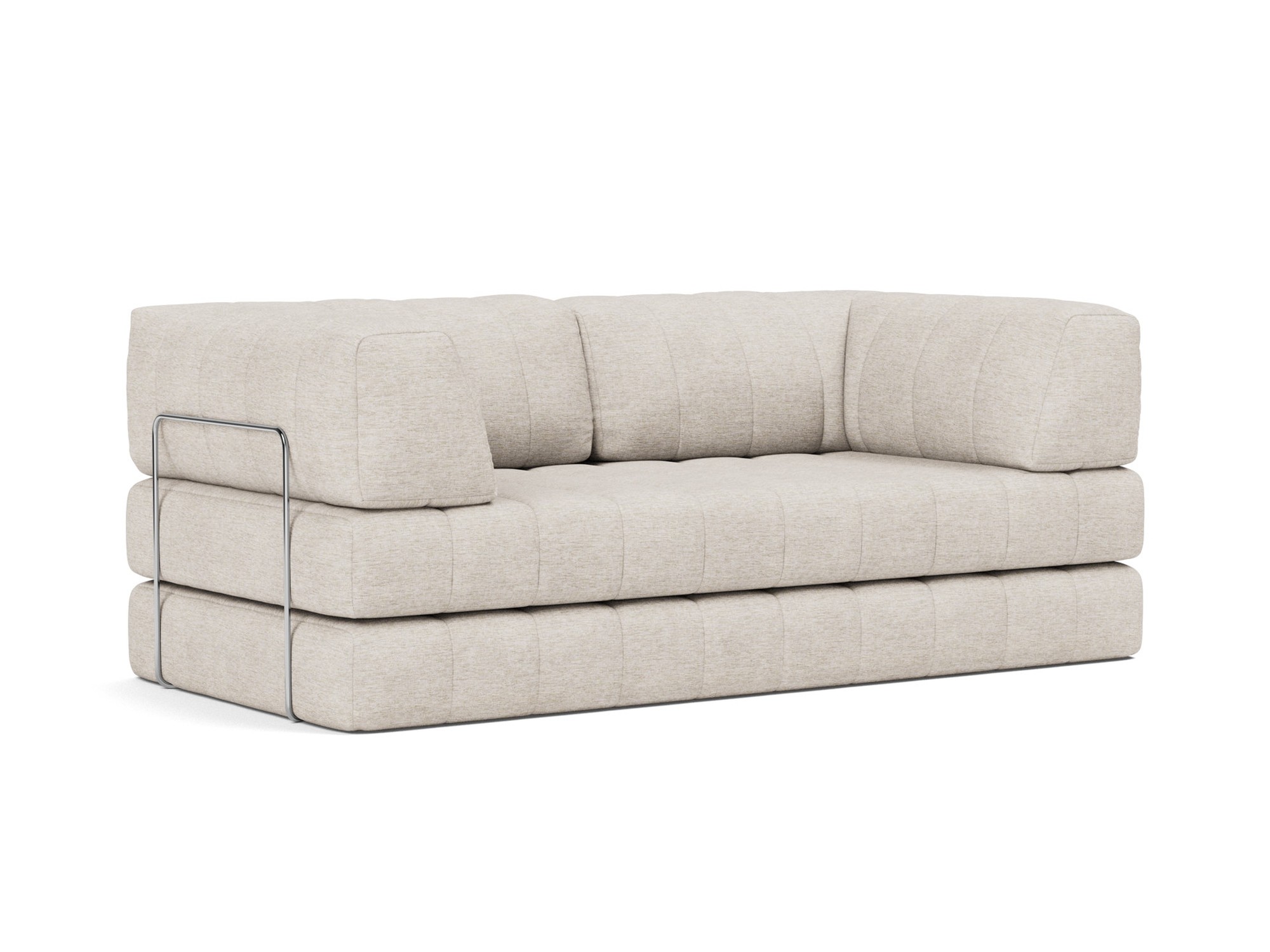Schlafsofa CozyPad mit Armlehnen Chenille Yuveno 470-Natural