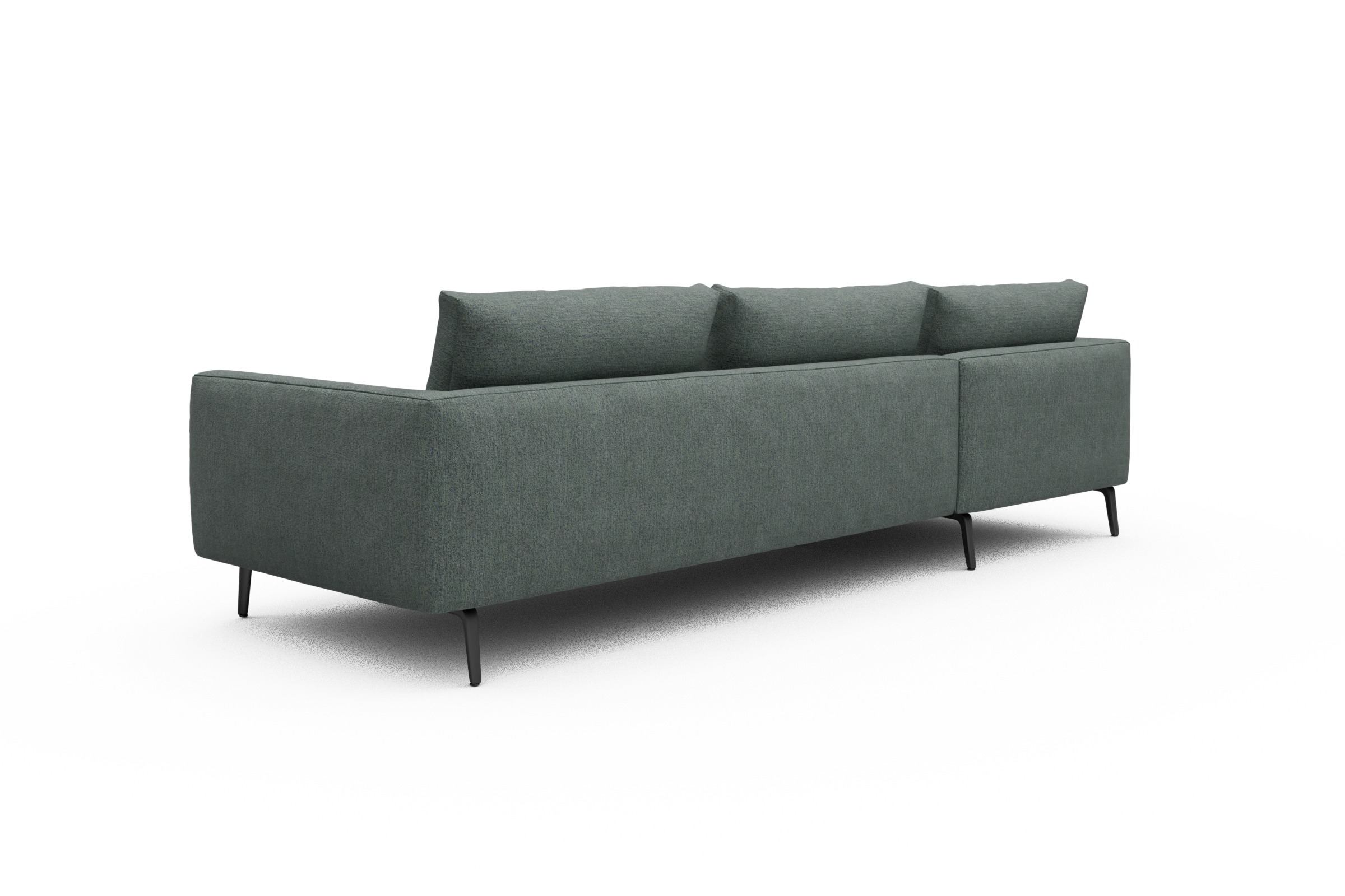 Ecksofa Karl Chaiselongue links mit 2,5-Sitzer Carreno-Ice-Blue