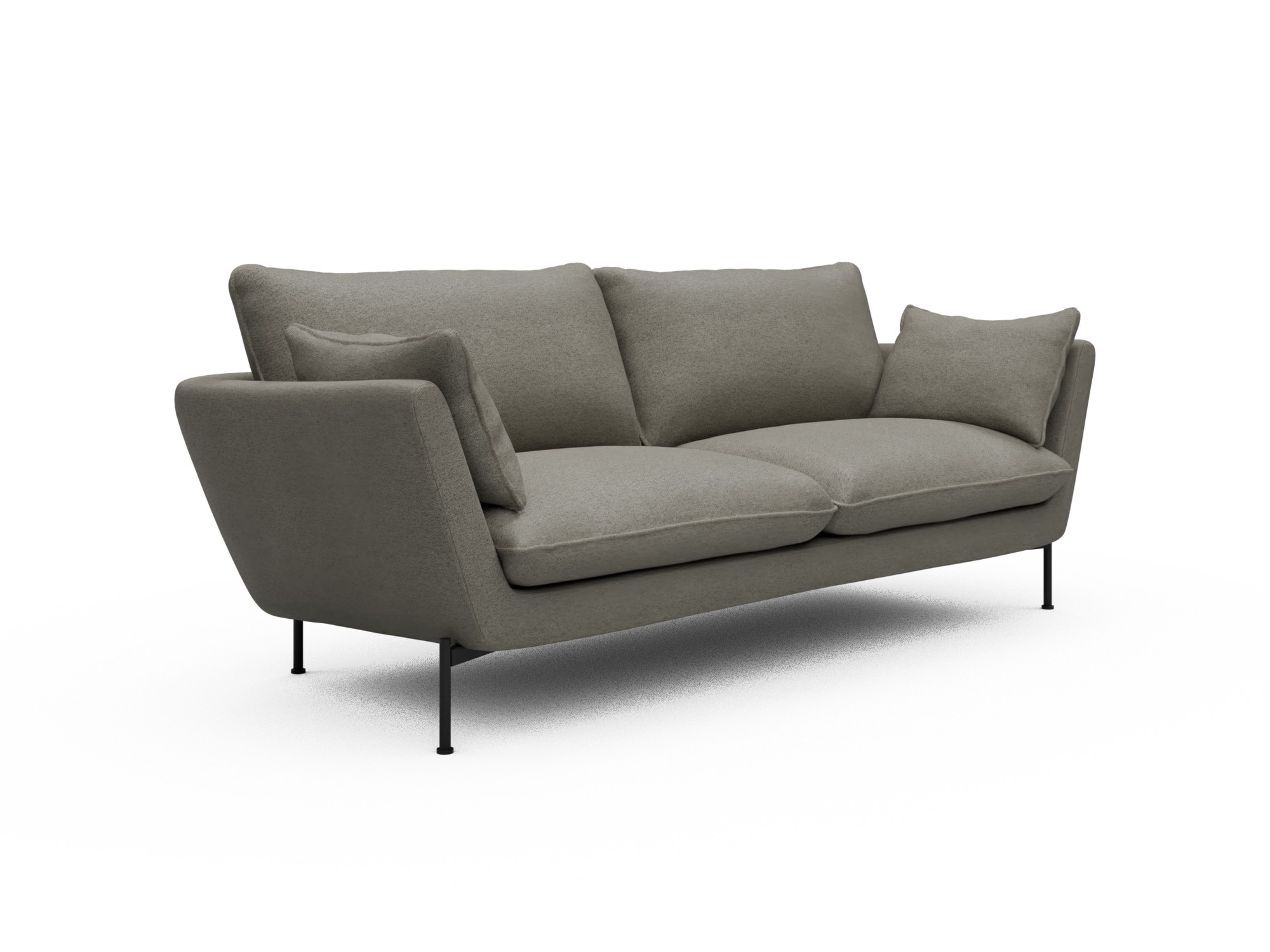 Skandi Home Sofa Anton 3-Sitzer Denari-Warm-Grey moebelfaktor