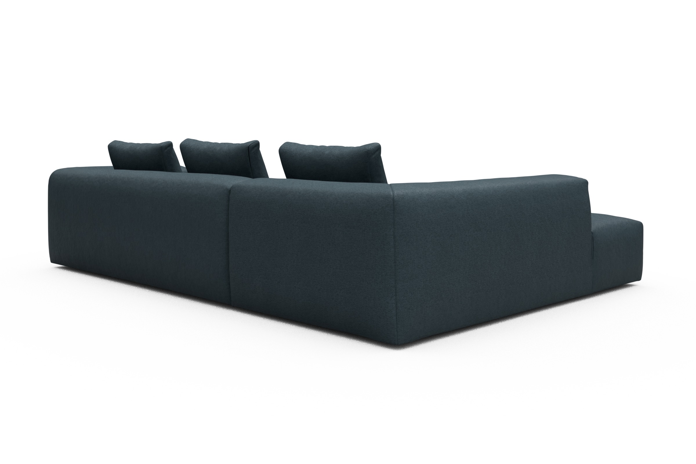 Ecksofa Fred Relax-Ecke links mit 2,5-Sitzer Denari-Royal-Blue
