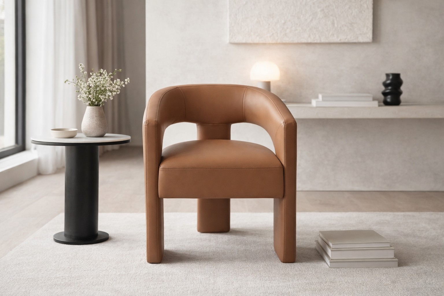 Livin Hill Polsterstuhl Leith 62 × 58 × 75 cm Karamellbraun