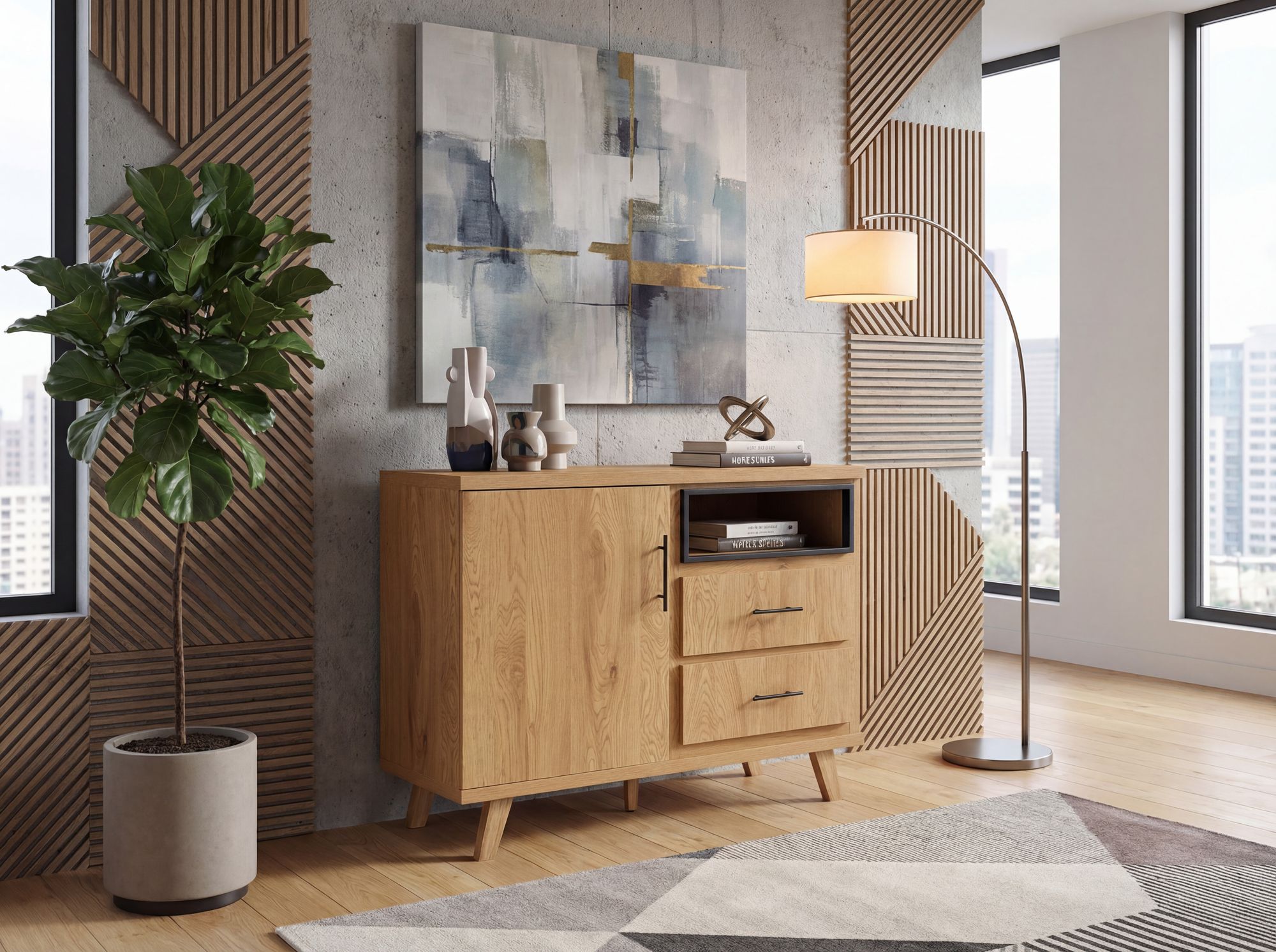 Sideboard Stranda Braun 116 × 40 × 95 cm