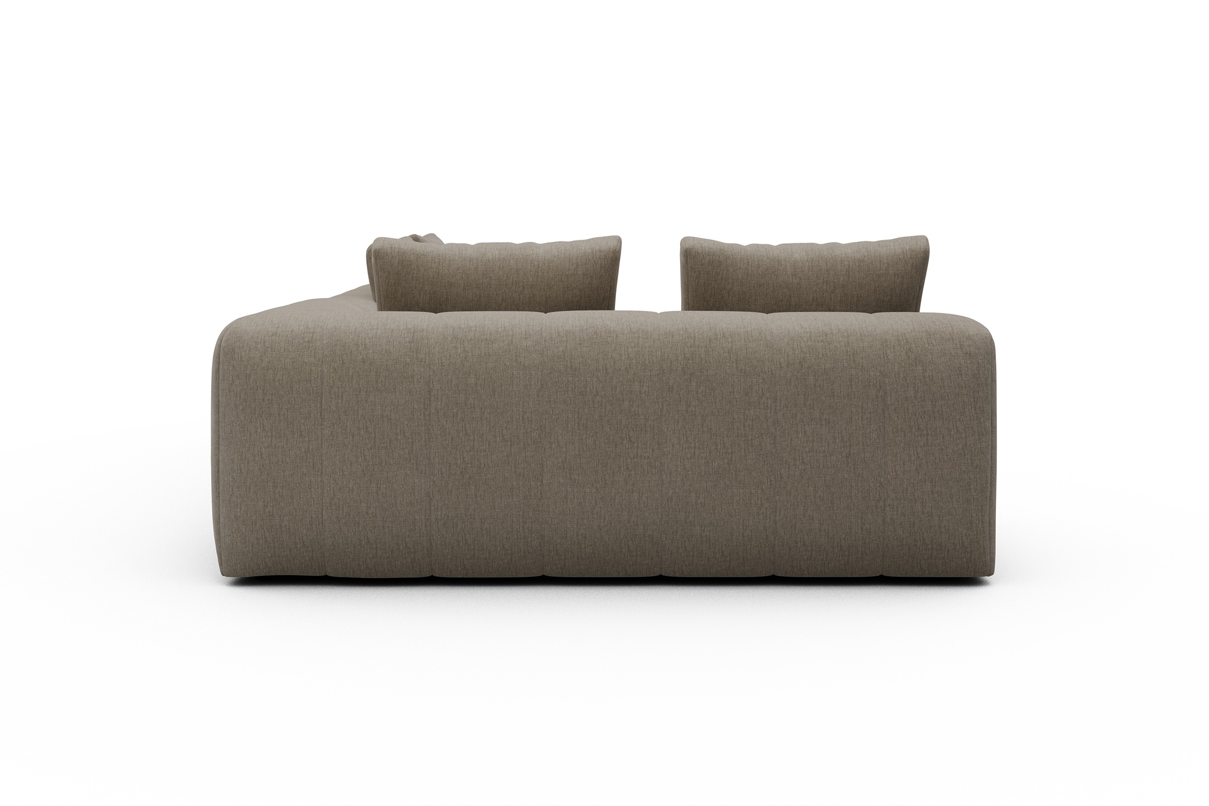 Ecksofa Hugo 2x 2,5-Sitzer Armlehne rechts Smooth-Belge