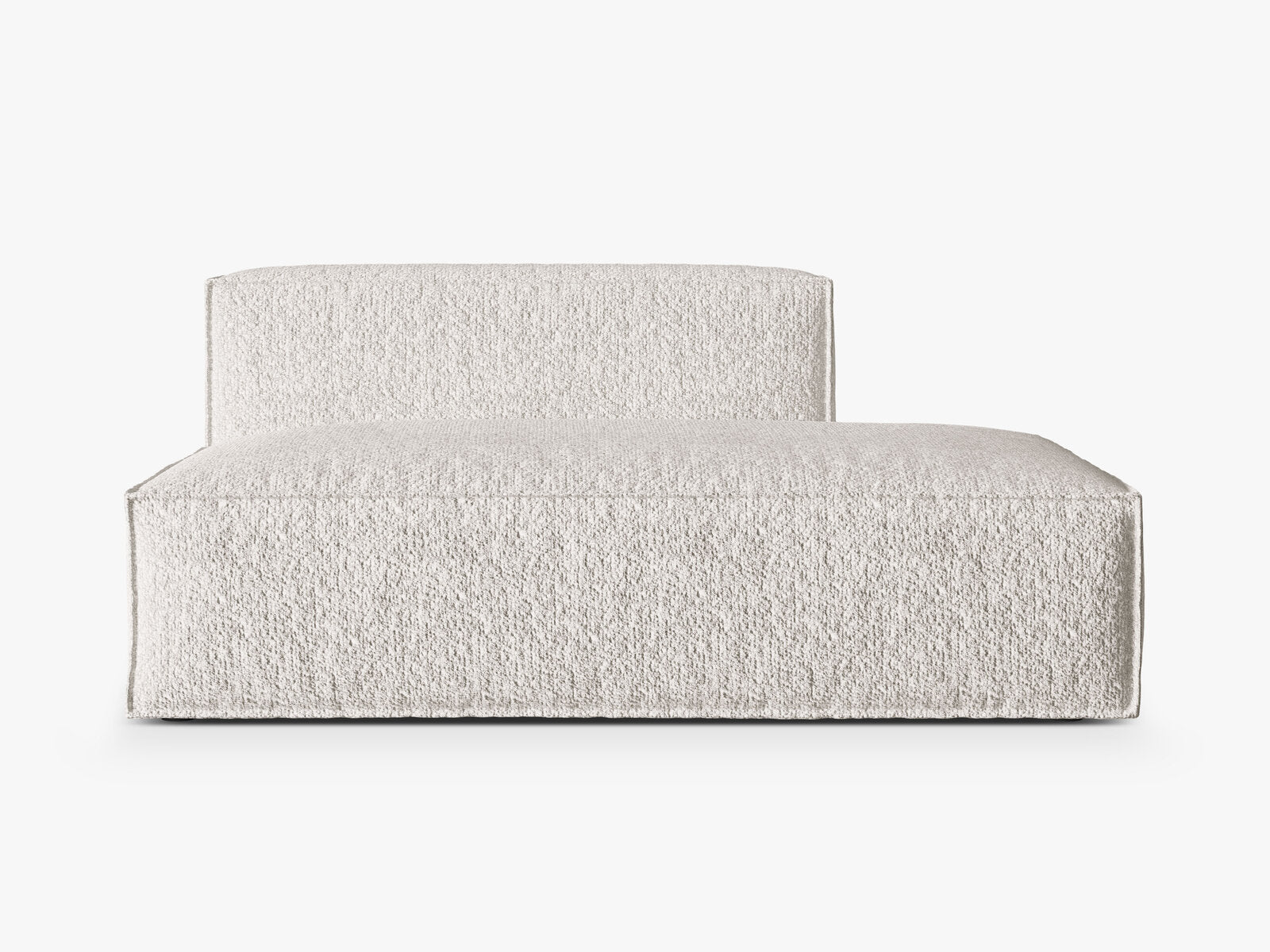 Micadoni Modul Nuria 3-Sitzer Rechts Boucle Grau Beige Melange