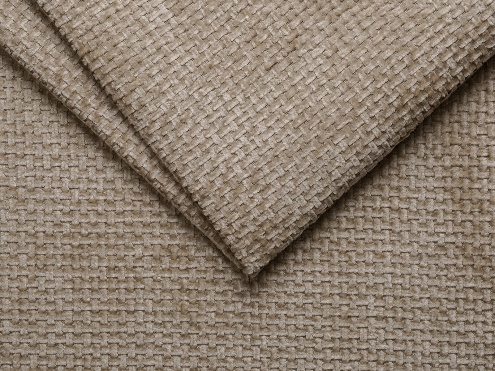 Micadoni Hocker Molino Medium Chenille Eden Dunkelbeige