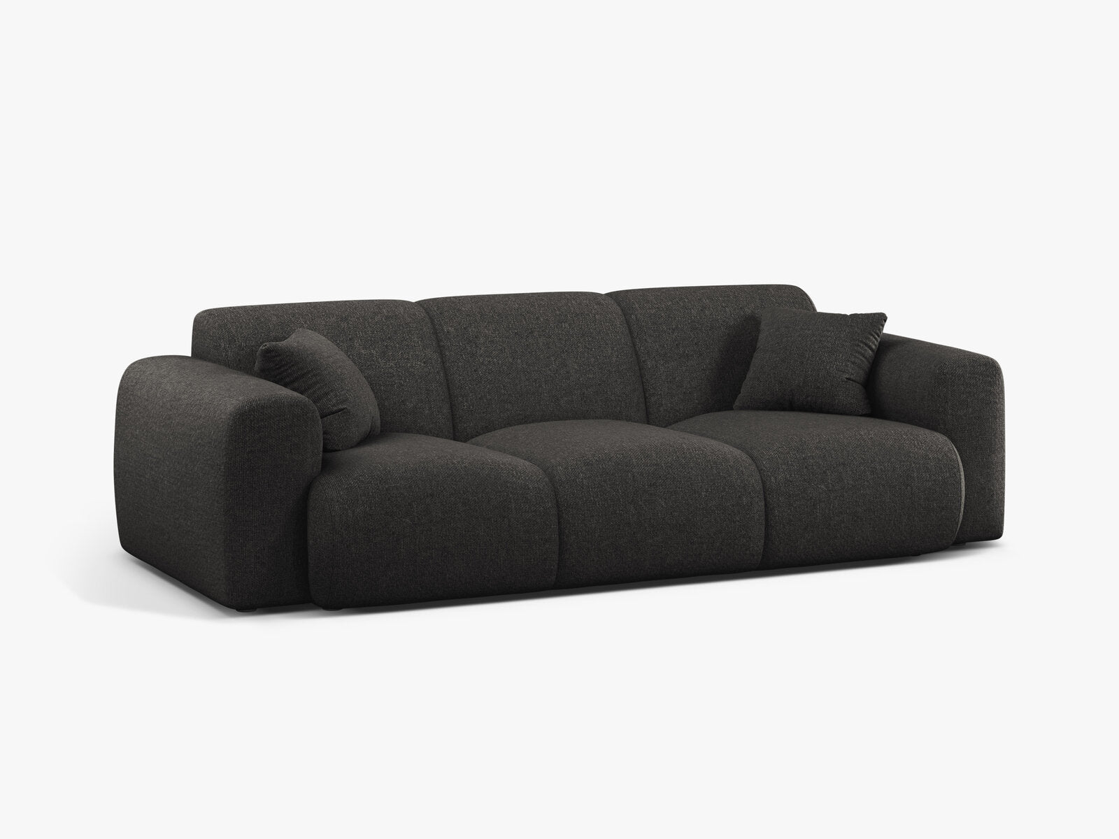 Micadoni Sofa Molino 3-Sitzer Chenille Eden Anthrazit
