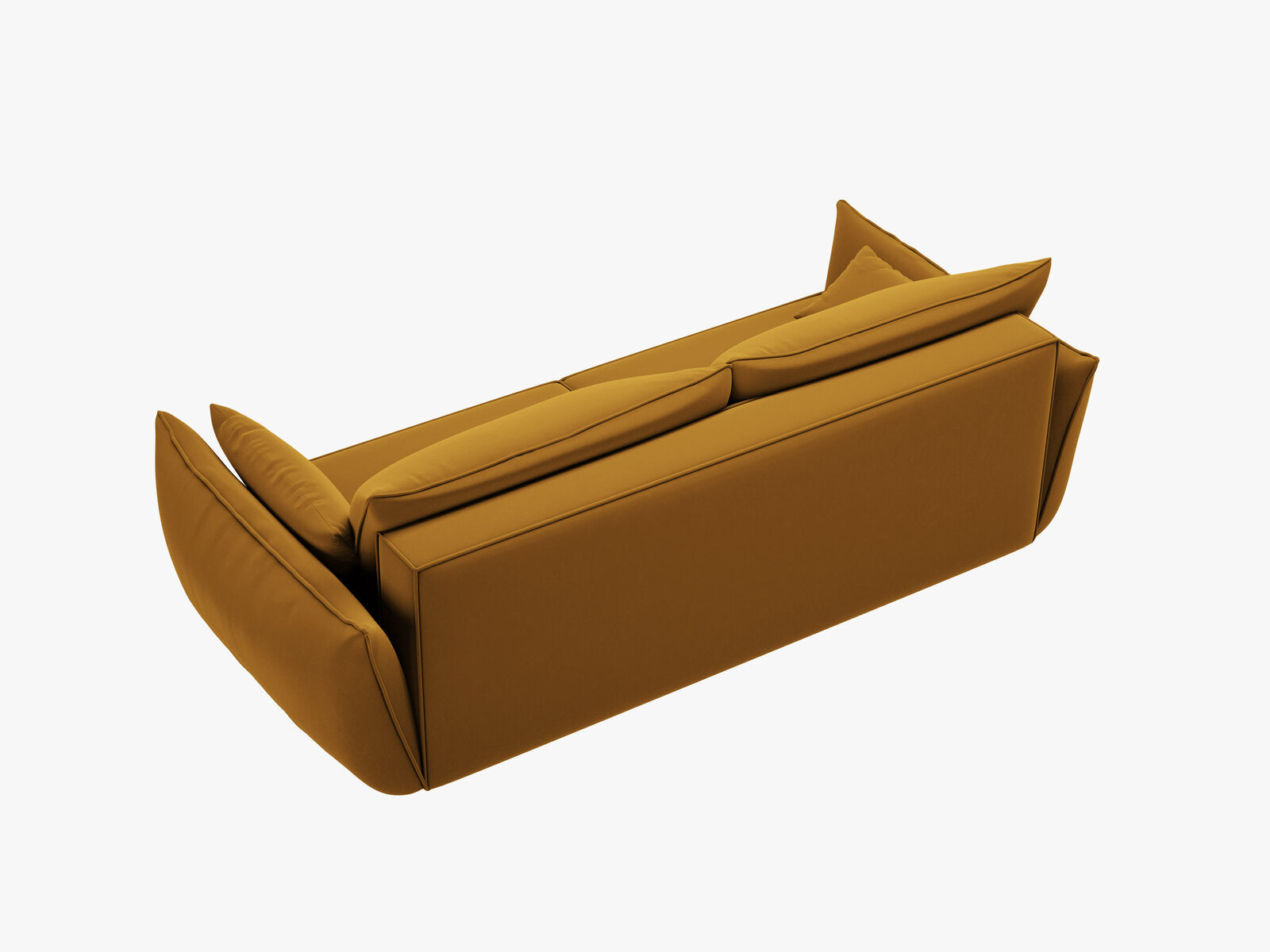 Micadoni Kaelle Sofa Mit Bettfunktion Und Stauraum Samt Bluvel Gelb
