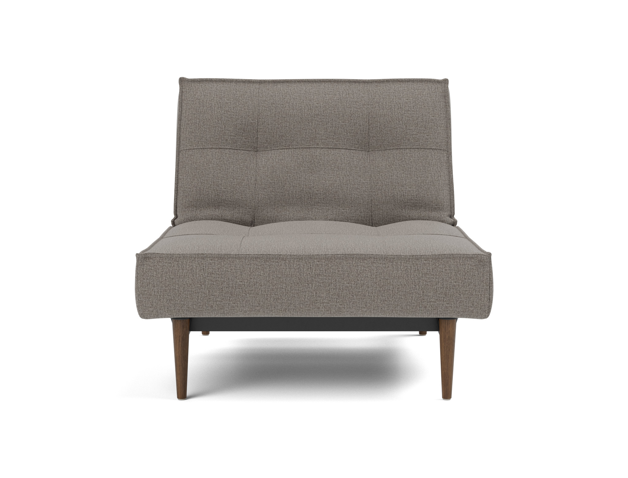 Sessel Splitback Flachgewebe Mixed Dance 521-Grey Beine Styletto Eiche dunkel