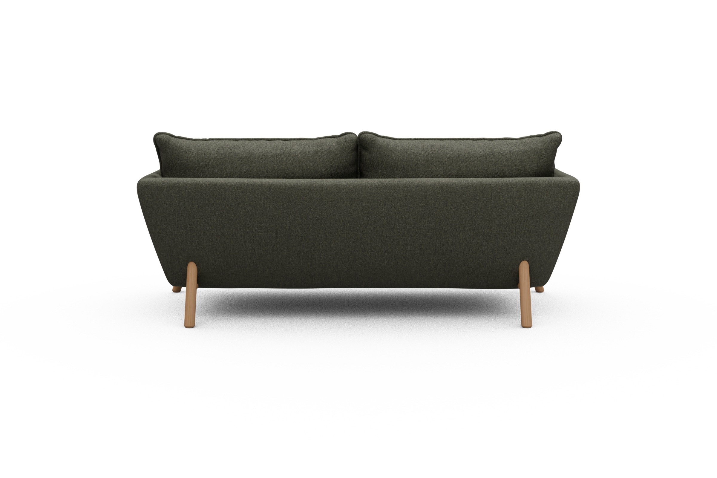 Sofa Emil PREMIUM 2-Sitzer Beinfarbe Eiche Natur Sama-Winter-Moss