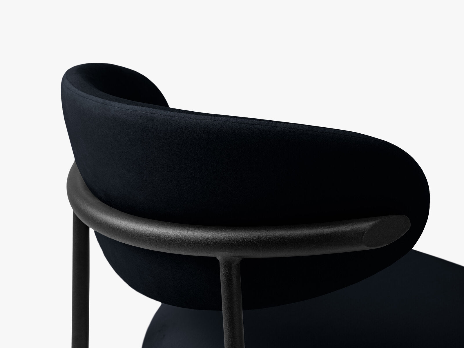 Micadoni Stuhl Nina Samt Magic Velvet Schwarz