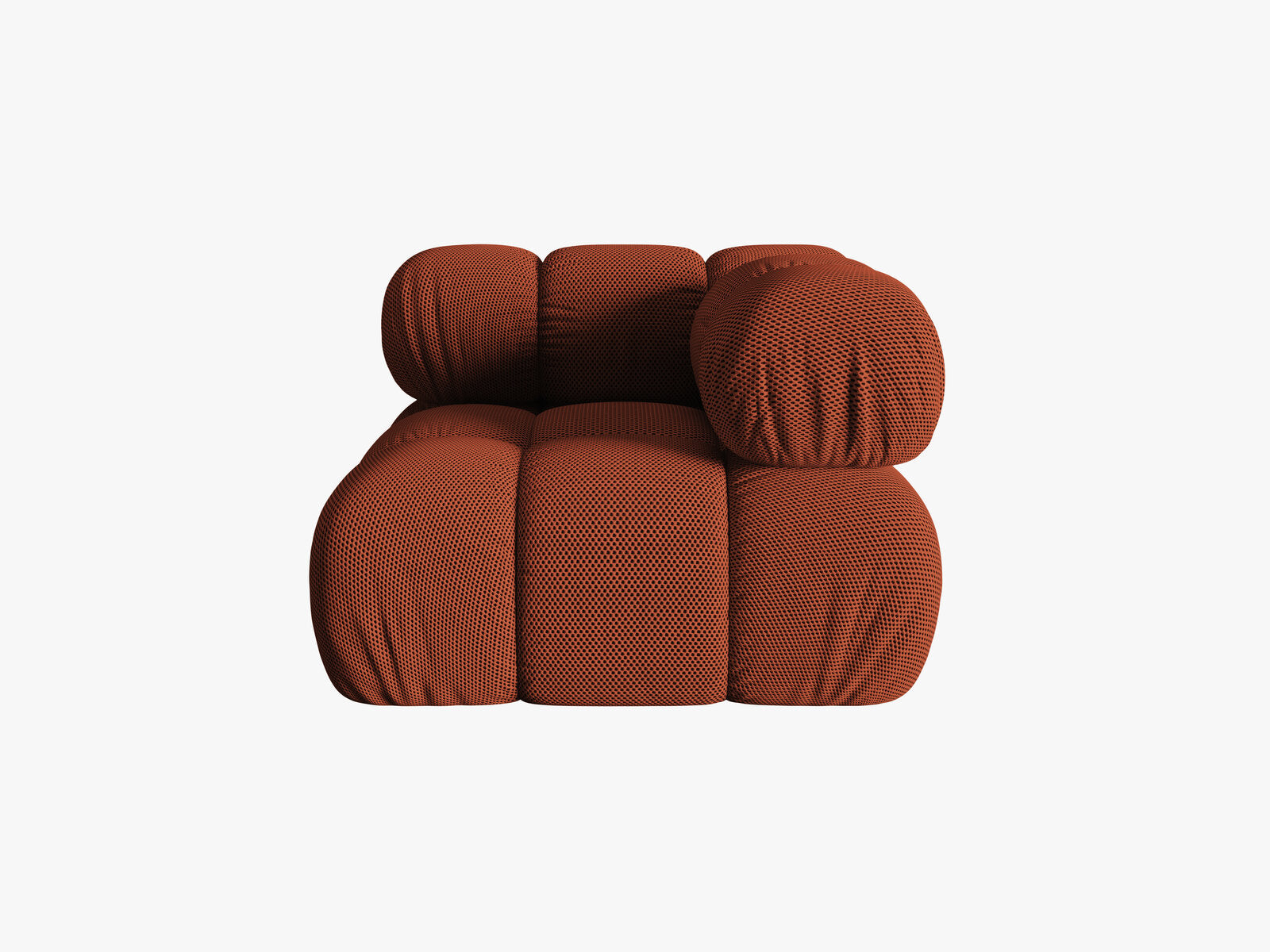 Micadoni symmetrisches Eckmodul Bellis 3D-Stoff Sonic Ziegel