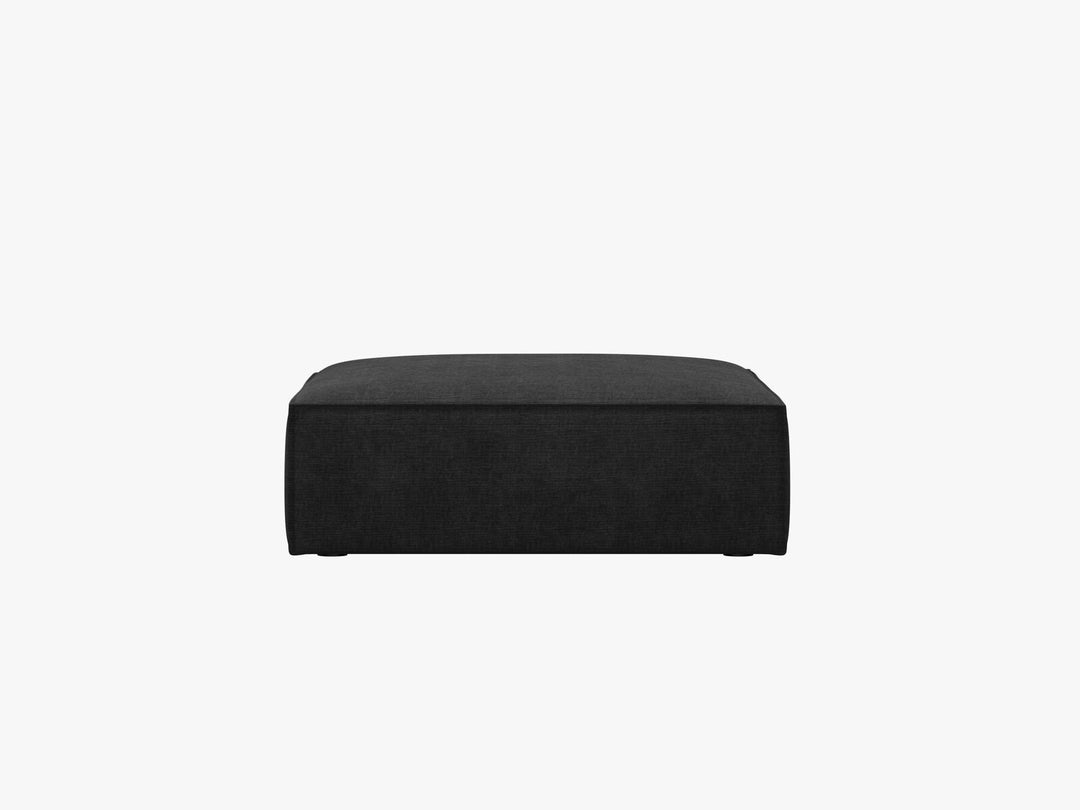 Micadoni Hocker Kaelle 1-Sitzer Chenille Over The Horizon Schwarz