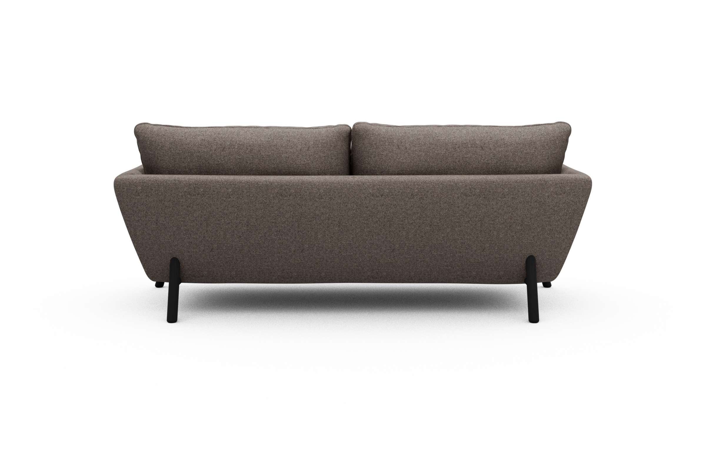 Sofa Emil 3-Sitzer Beinfarbe Eiche Schwarz Sama-Stone