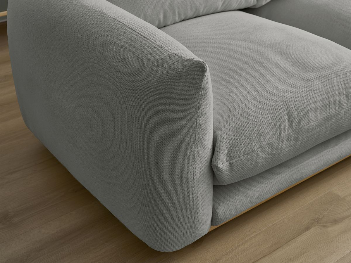 Bobochic Ernest Sofa 5-Sitzer Stoff Dunkelgrau
