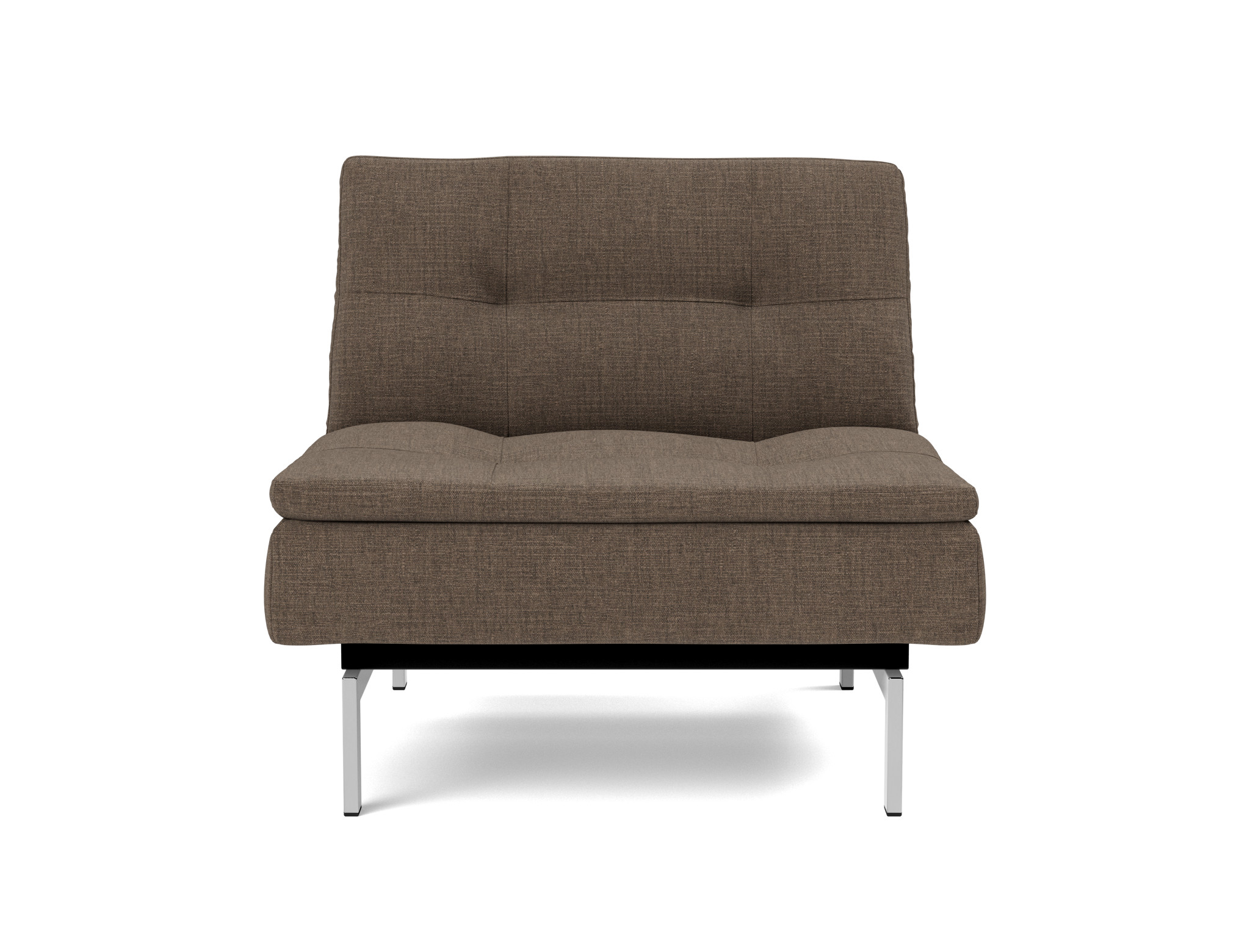 Sessel Dublexo Chenille Esina 411-Cedar-Brown Beine Chrom