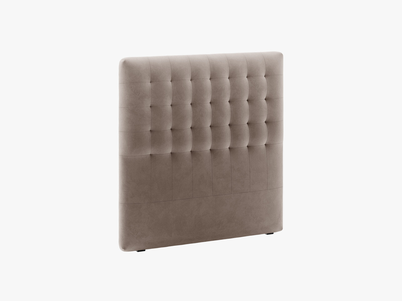 Micadoni Nova Samtiger Kopfteil 120 cm (H 120 cm) Samt Paris Warmes Grau 120x120