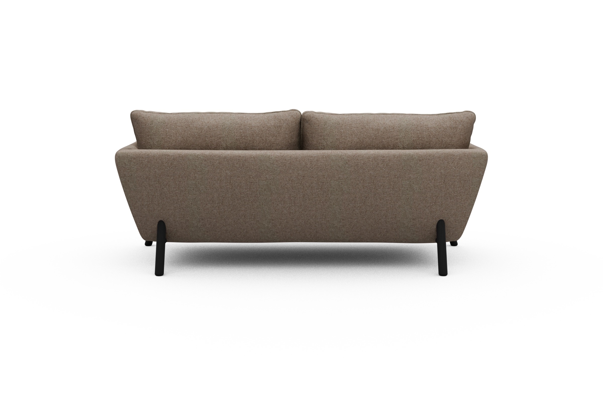Sofa Emil 2-Sitzer Beinfarbe Eiche Schwarz Sama-Antelope