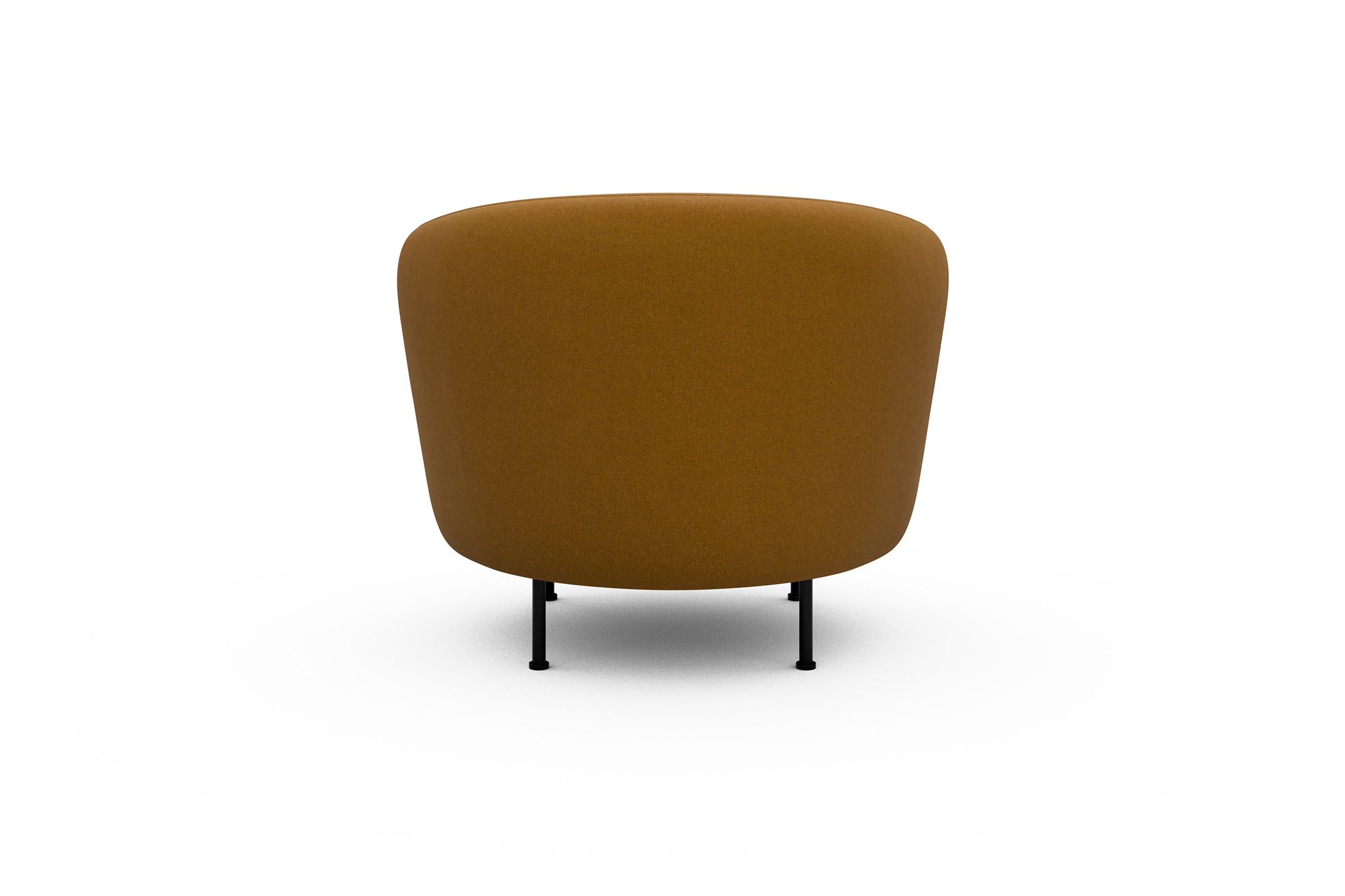 Sessel Ronda Metallbeine Schwarz Satya-Ocre