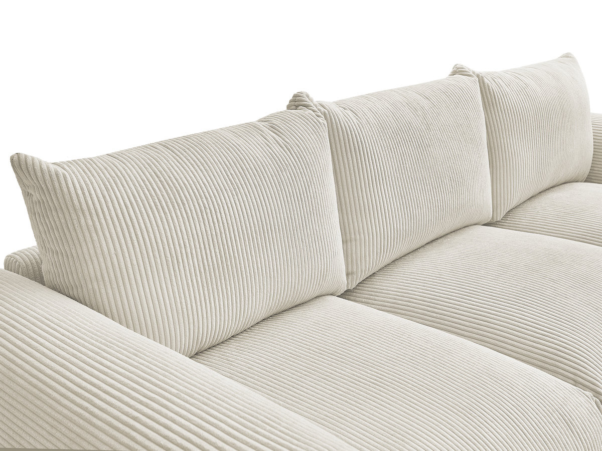 Bobochic Ernest Sofa 3-Sitzer 266 × 106 cm Cordsamt Beige
