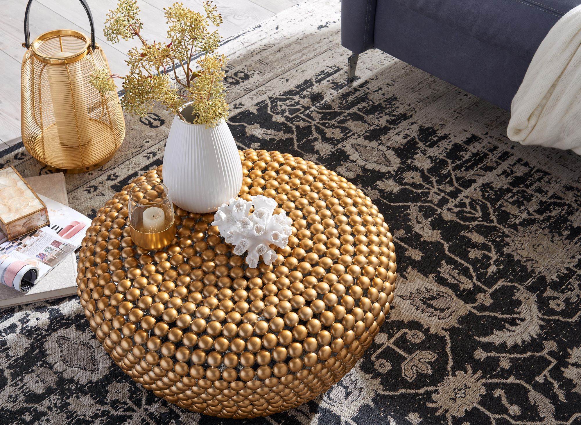 Couchtisch Brekke Gold Ø 60 × H 30 cm