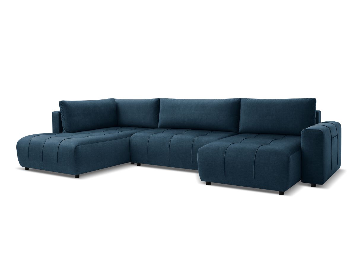 Bobochic Arsene Wohnlandschaft Samt Blau Ecke rechts