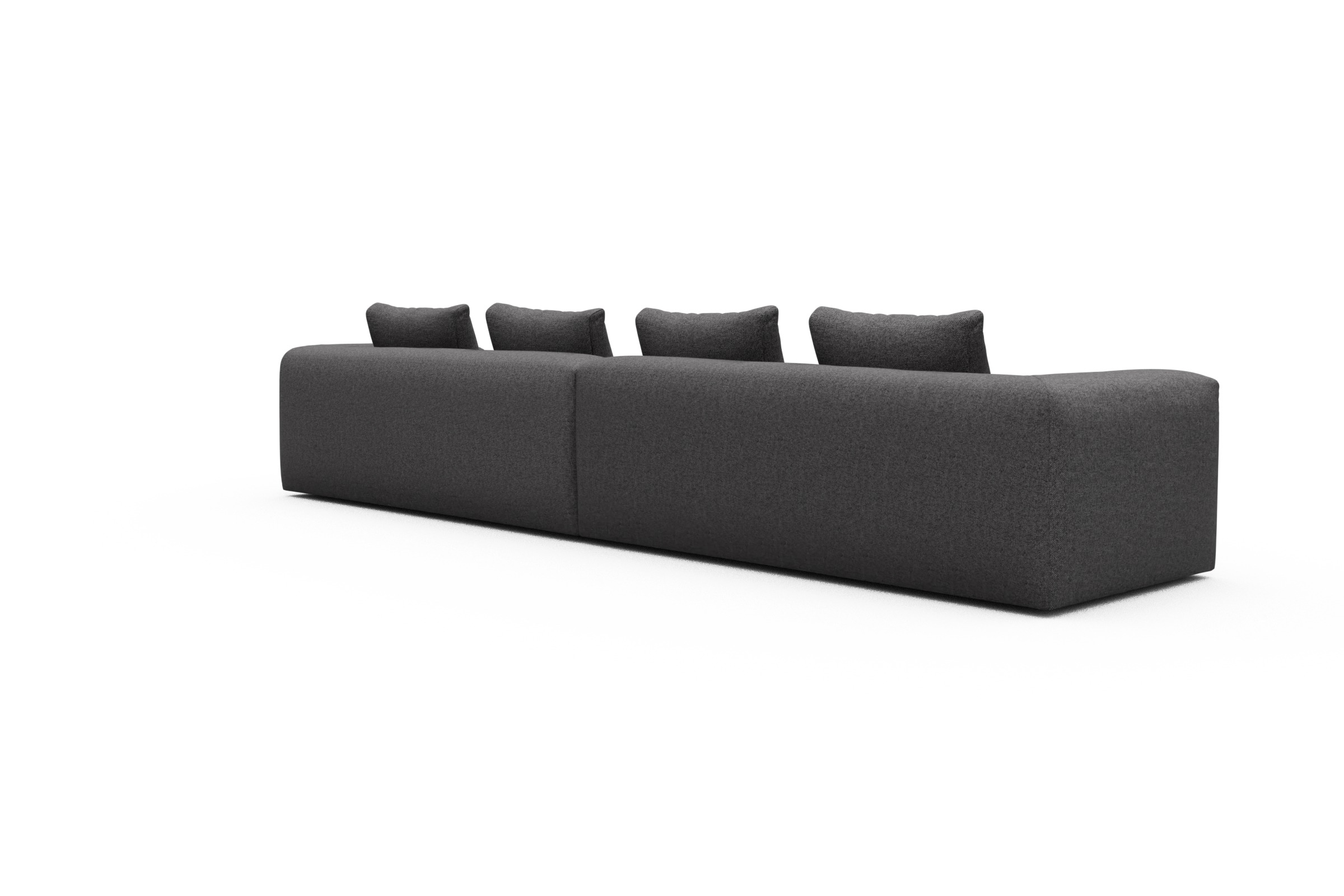 Sofa Modulares XXL Sofa Fred 5-Sitzer Sama-Antracite