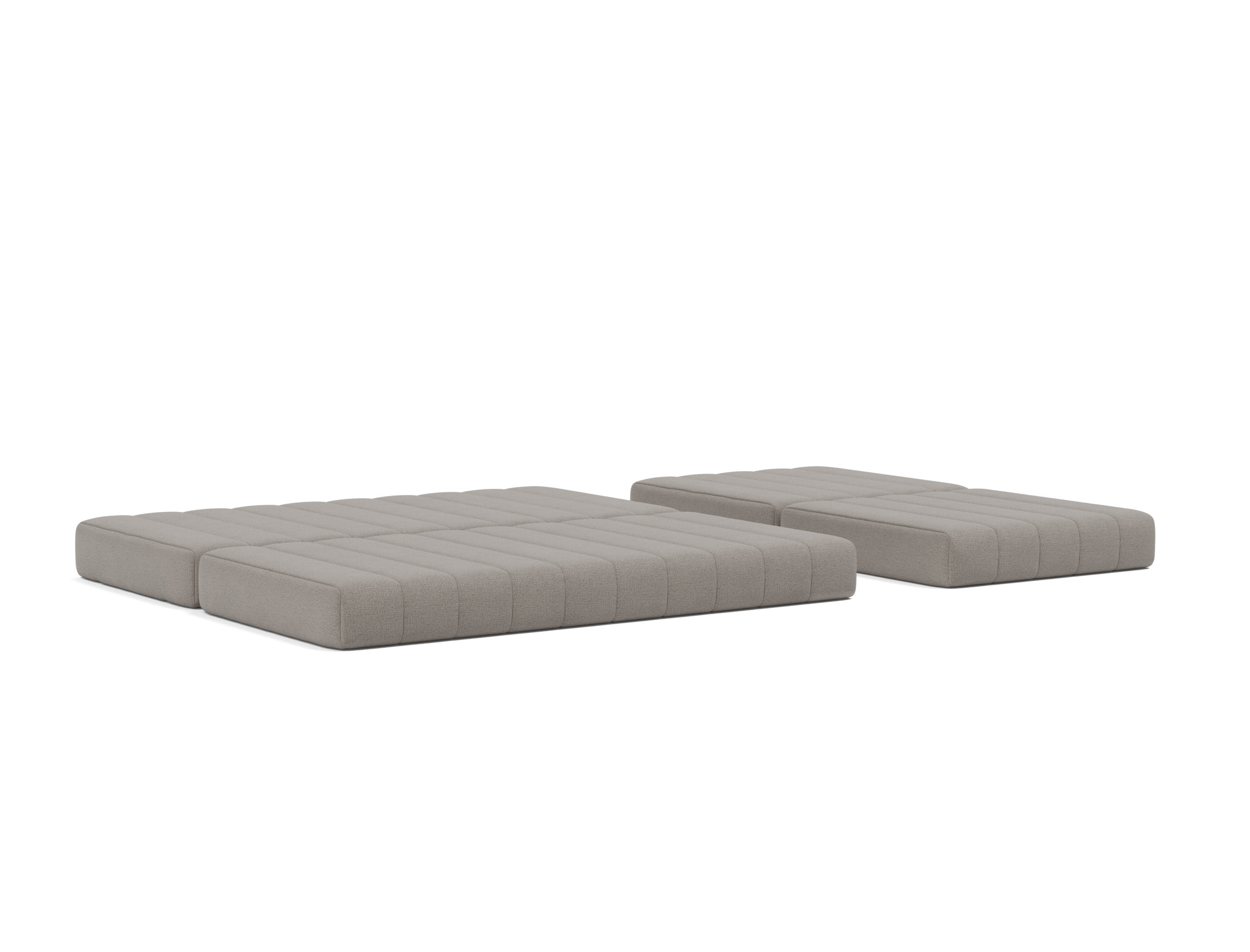 Schlafsofa CozyPad Grand mit Armlehnen Flachgewebe Mixed Dance 521-Grey
