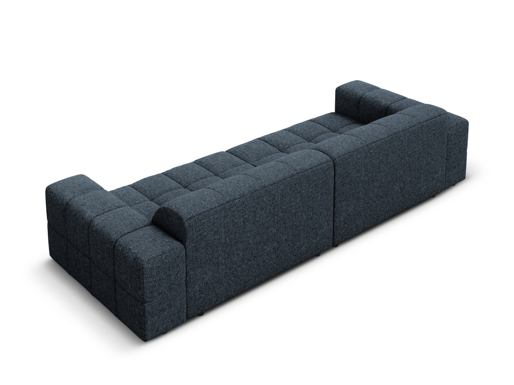 Cosmopolitan Design Sofa Chicago 4-Sitzer Chenille Haga Königsblau