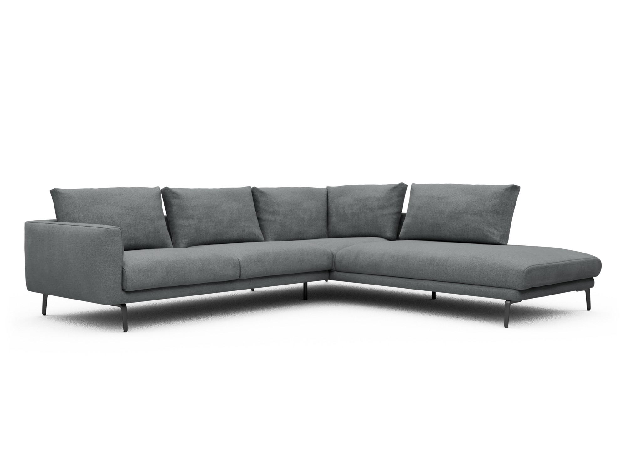 Skandi Home Ecksofa Karl Relax-Ecke rechts mit 2,5-Sitzer Casone-Gravel-Grey moebelfaktor
