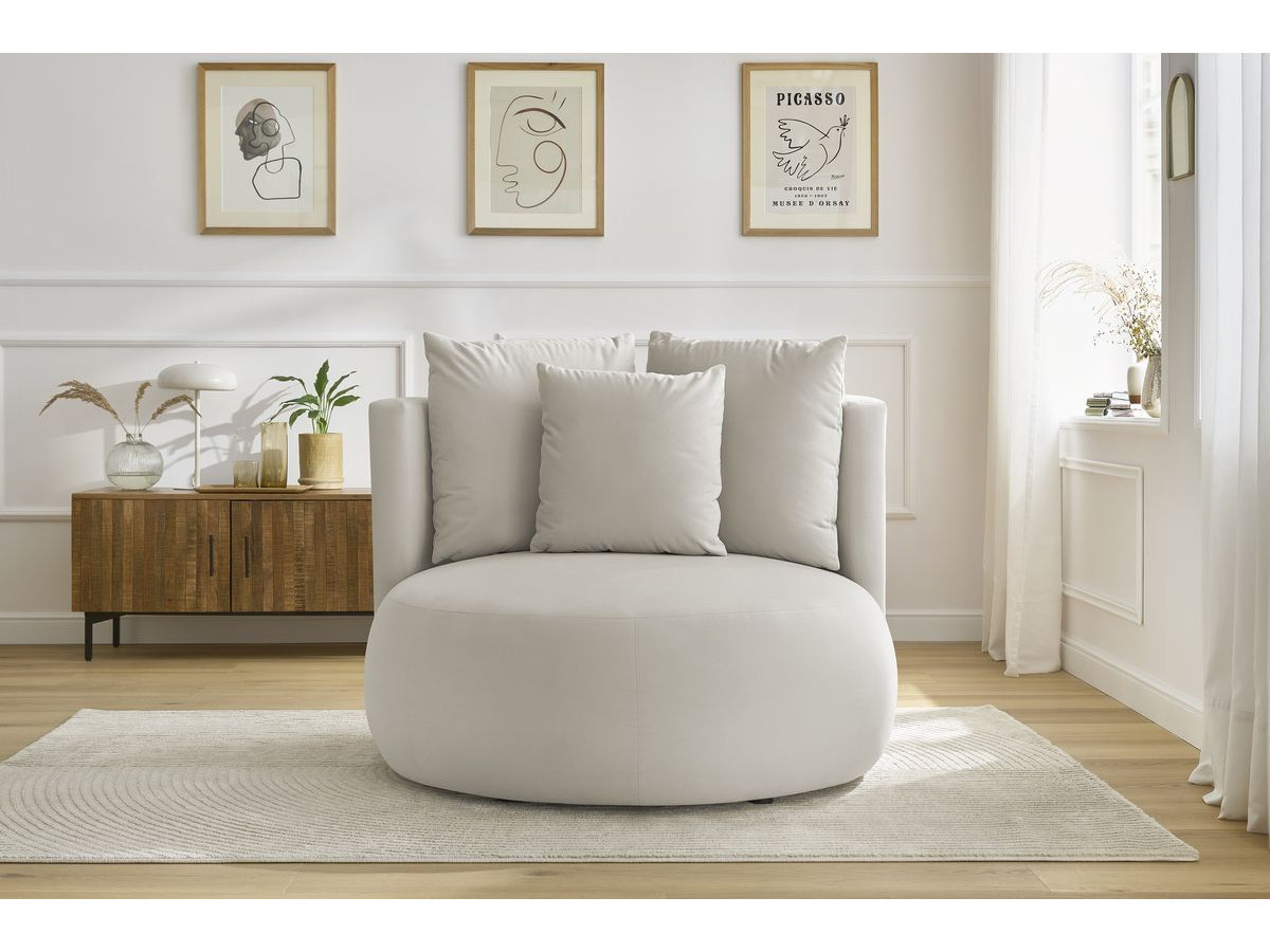 Bobochic Cesar Sessel Samt Beige