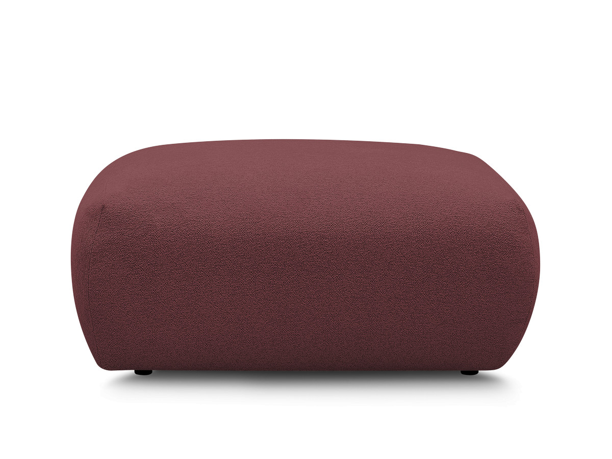 Bobochic Voltaire Pouf 106 × 90 cm Melange-Stoff Rot