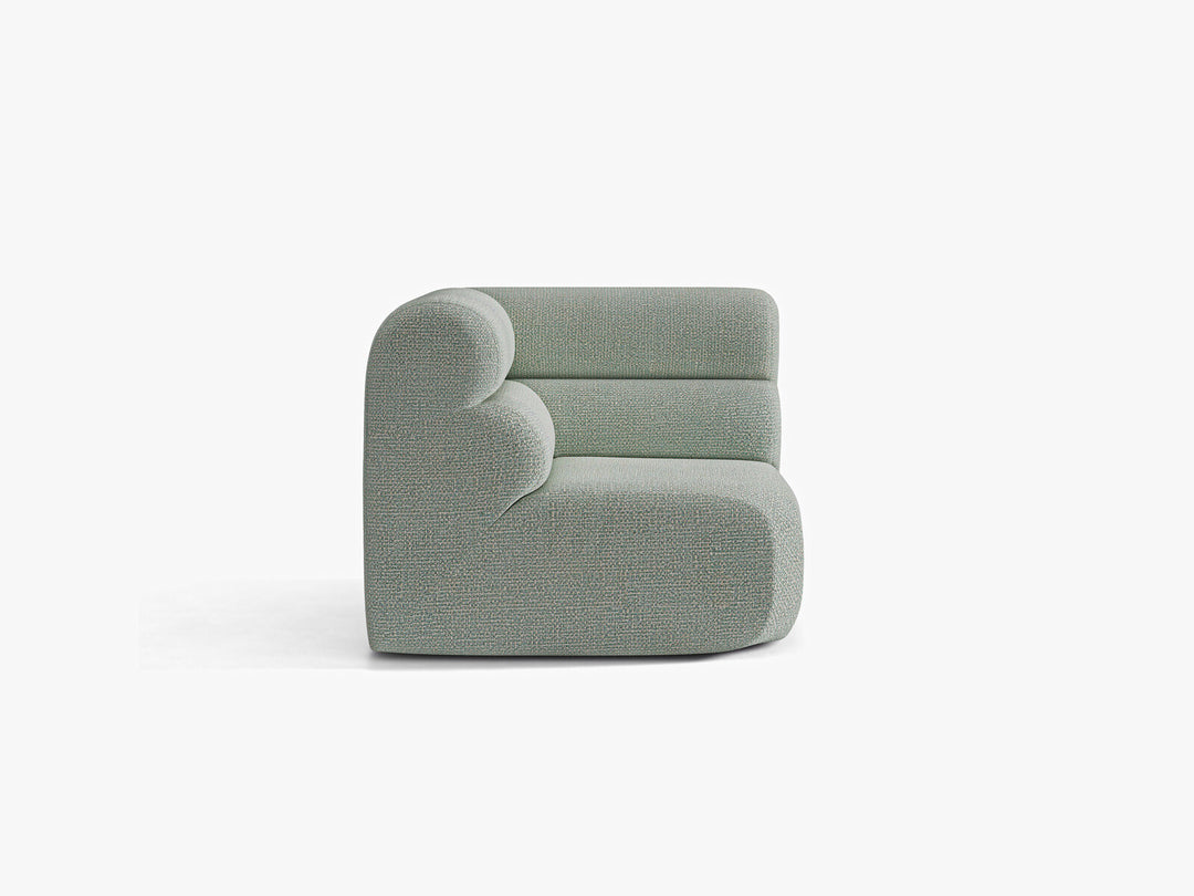 Micadoni Neo Eckmodul Chenille SILENCIO Gedämpftes Blau