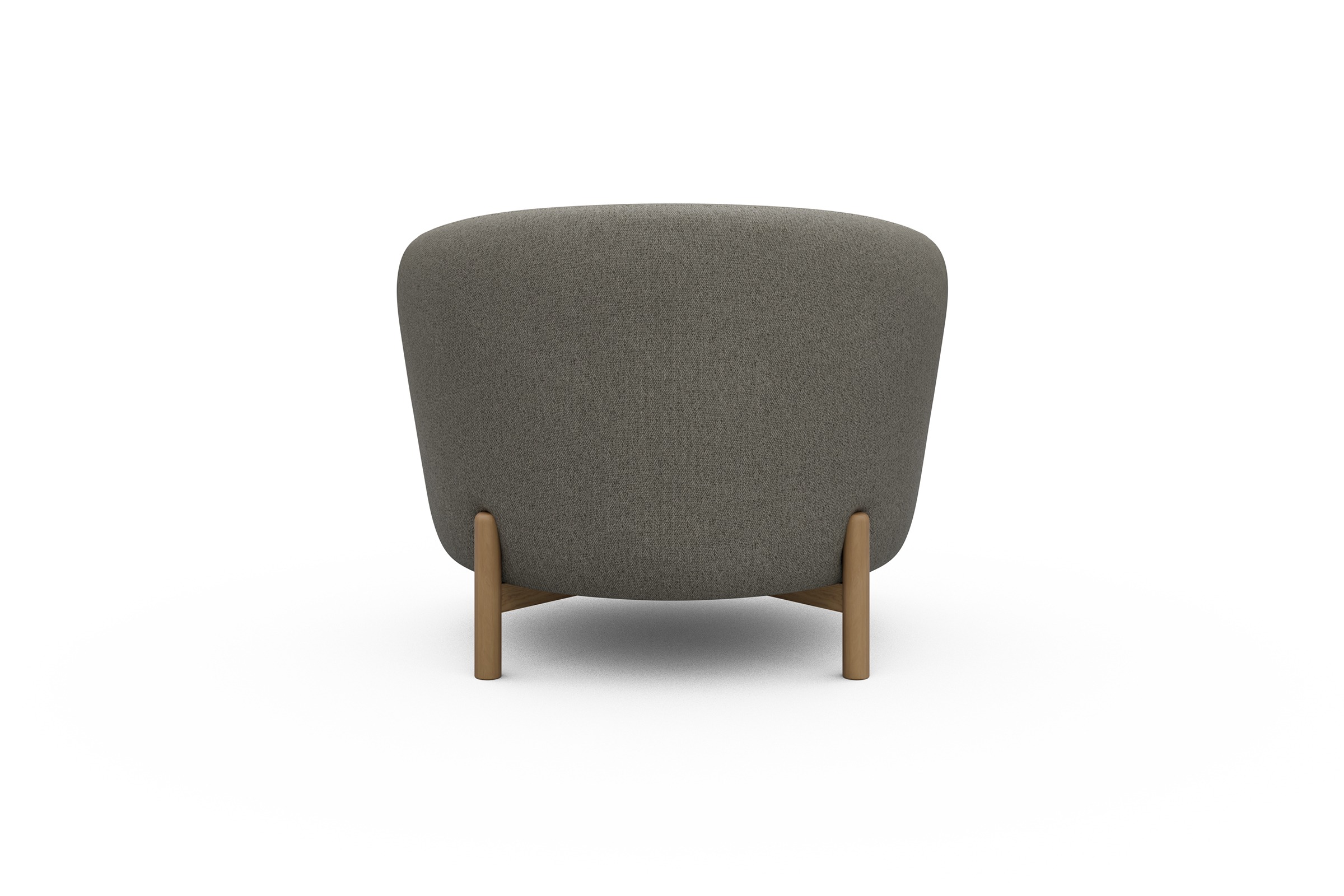 Sessel Ronda Holzbeine Eiche Natur Denari-Warm-Grey