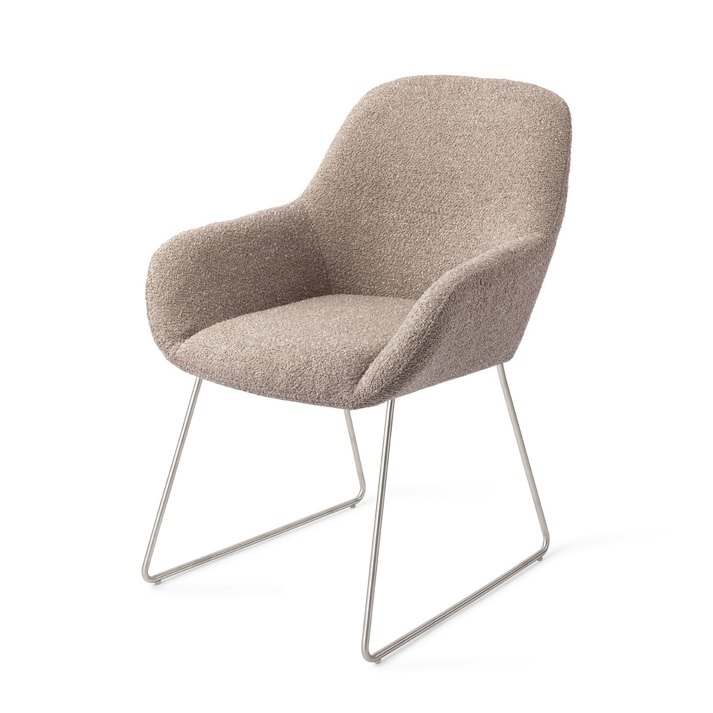 Jesper Home Esszimmerstuhl Kushi Stone Haze Slide Stahl
