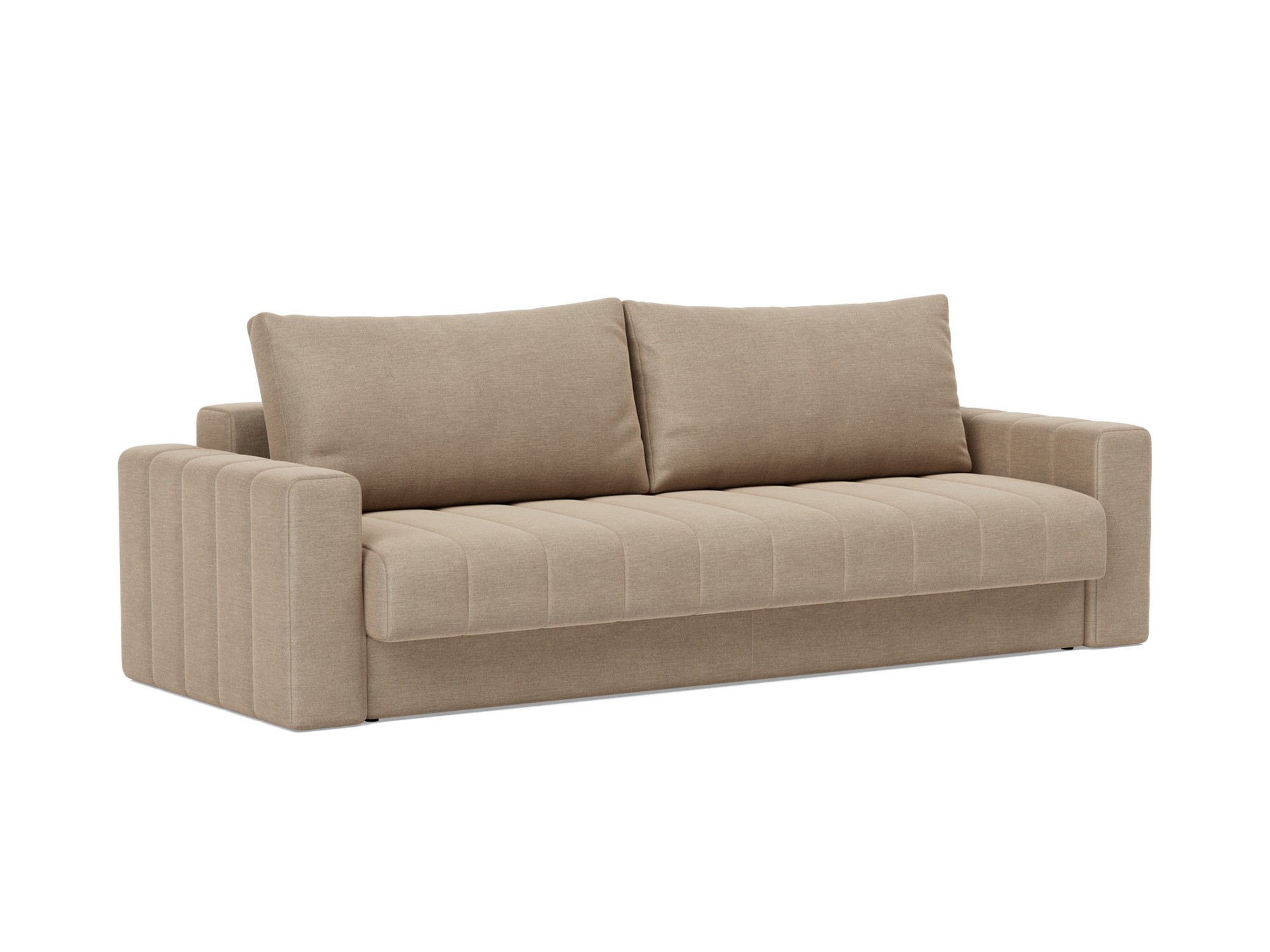 Schlafsofa Akello mit Armlehnen Flachgewebe Phobos 587-Mocha