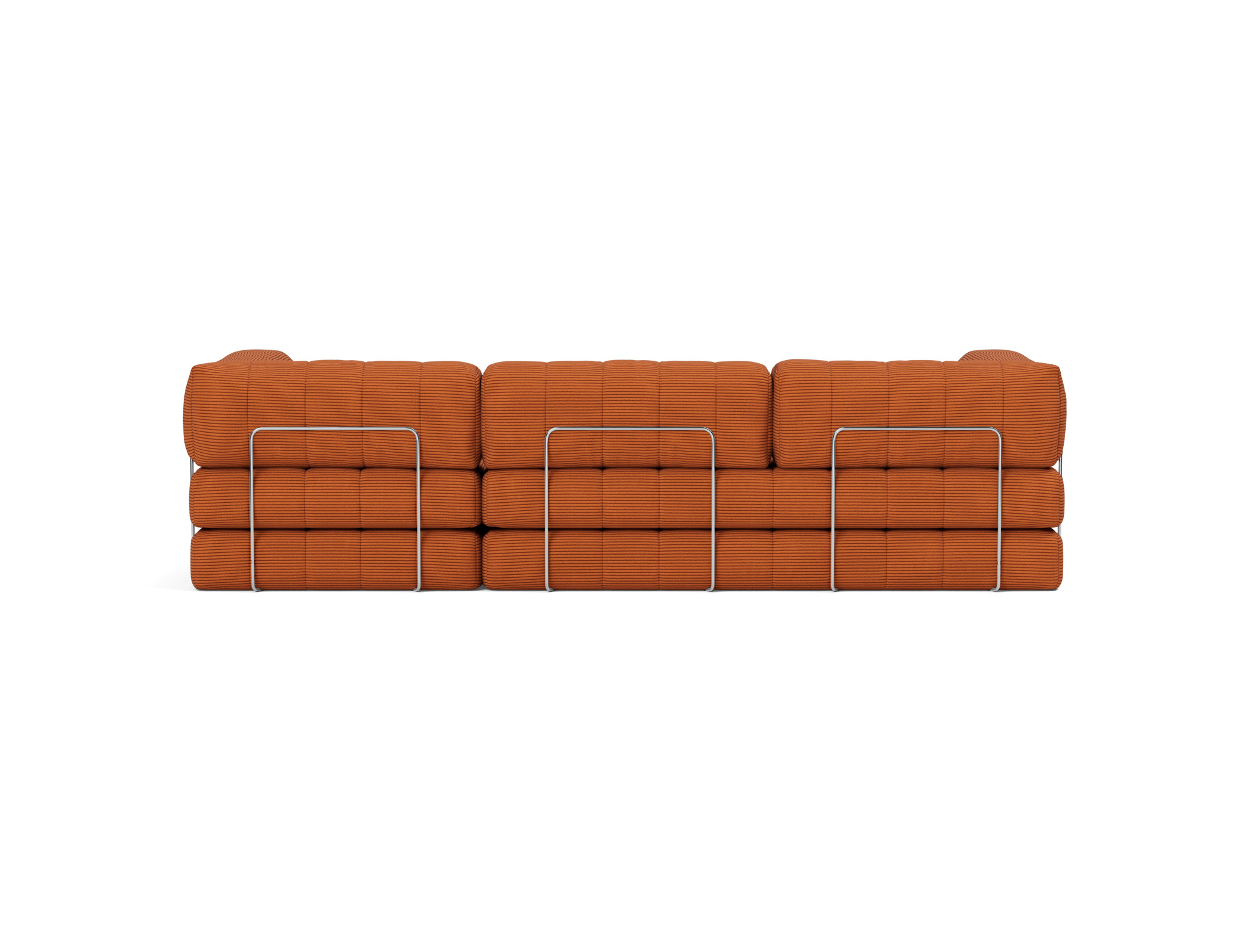 Schlafsofa CozyPad Grand mit Armlehnen Kord Corduroy 595-Burnt-Orange