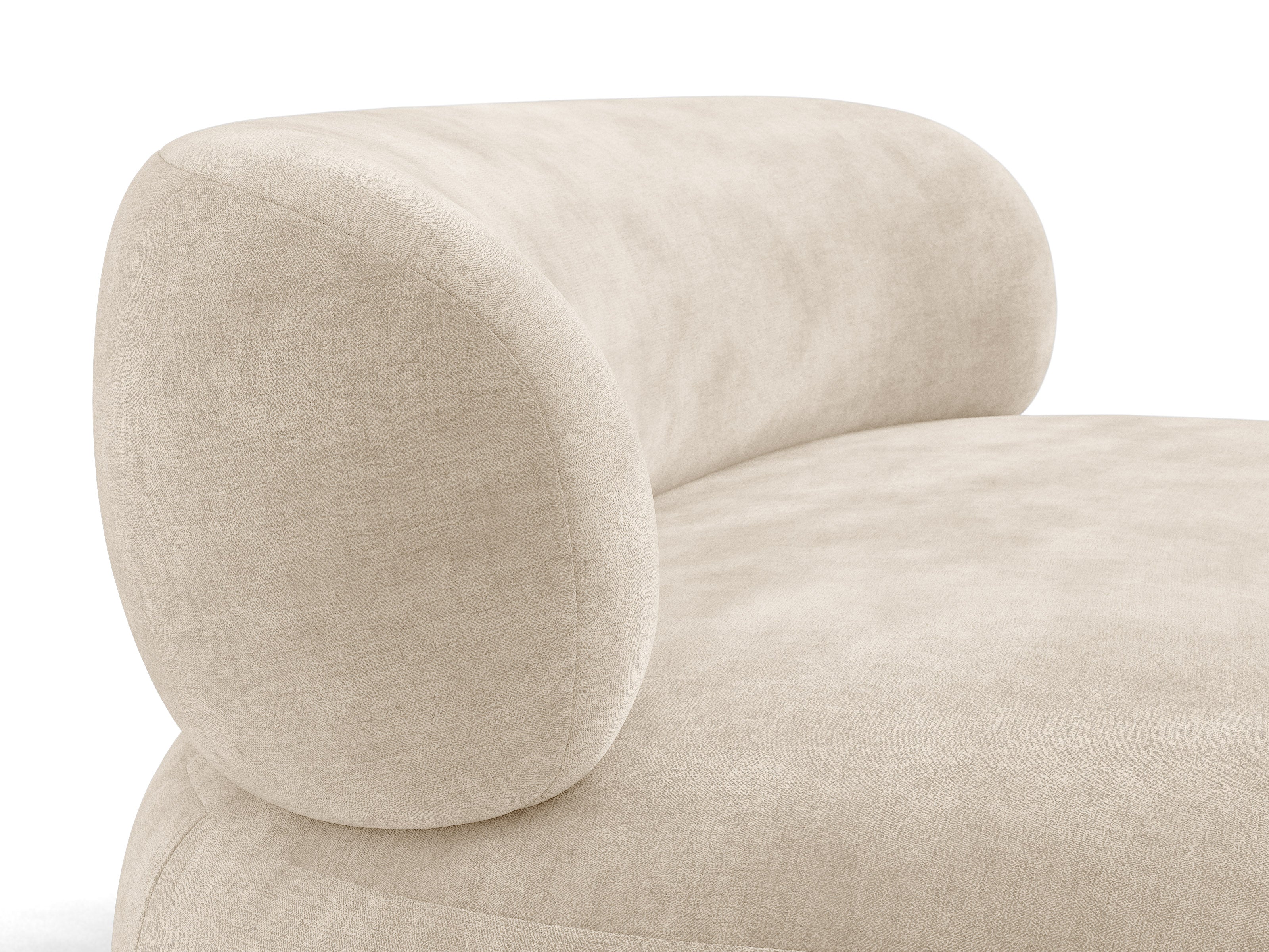 Micadoni Aura Armsessel Chenille Golden Helles Beige