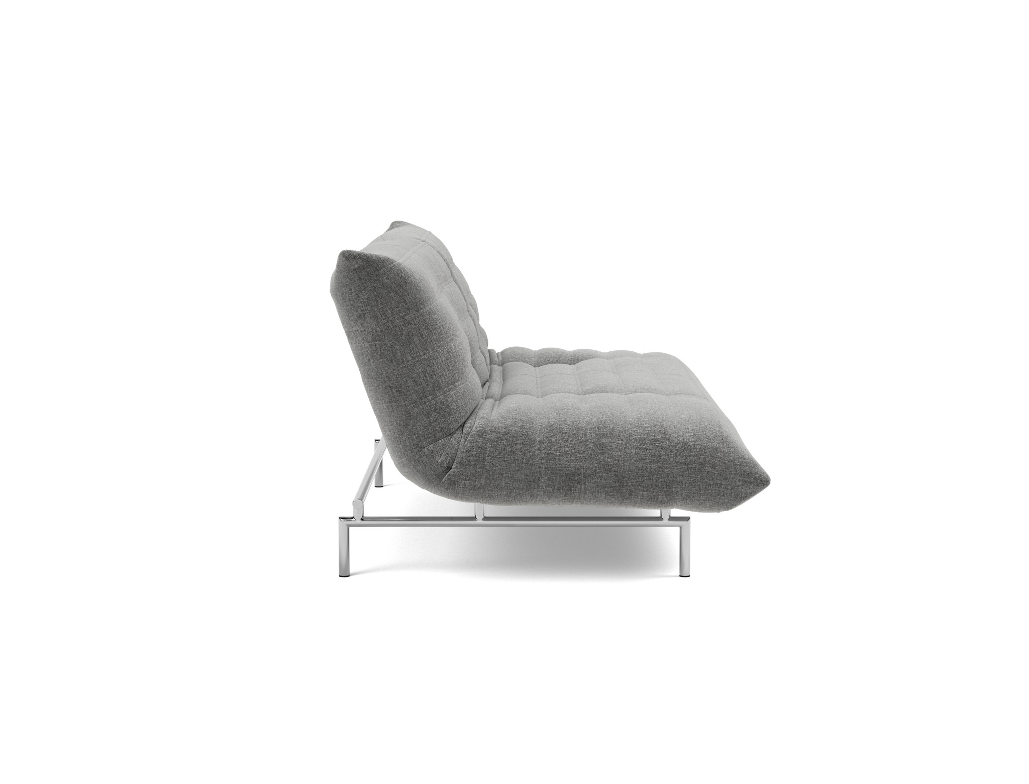 Schlafsofa Mikunjo Strukturierter Stoff Twist 563-Charcoal