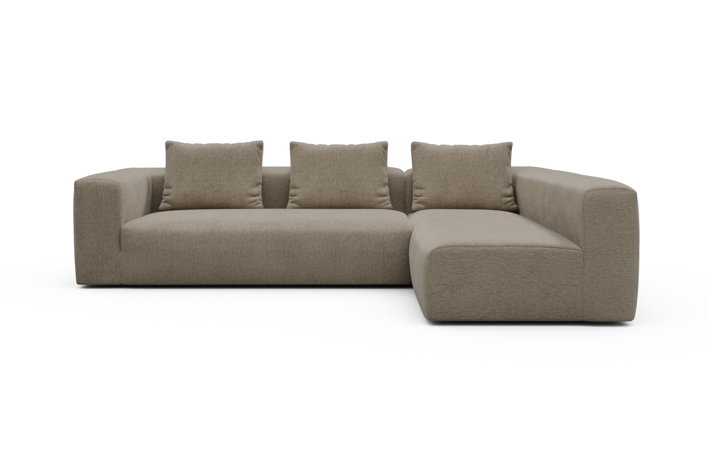 Skandi Home Ecksofa Fred 2x 2,5-Sitzer rechts offen Smooth-Belge moebelfaktor