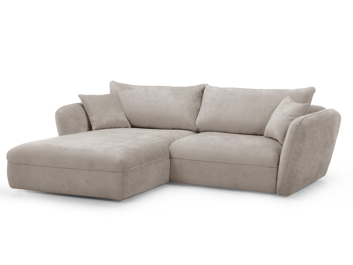 Bobochic Luigi Ecksofa Strukturstoff Beige Ecke links
