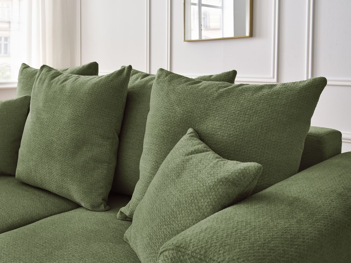 Bobochic Sidonie Sofa 2-Sitzer Melange-Stoff Grün