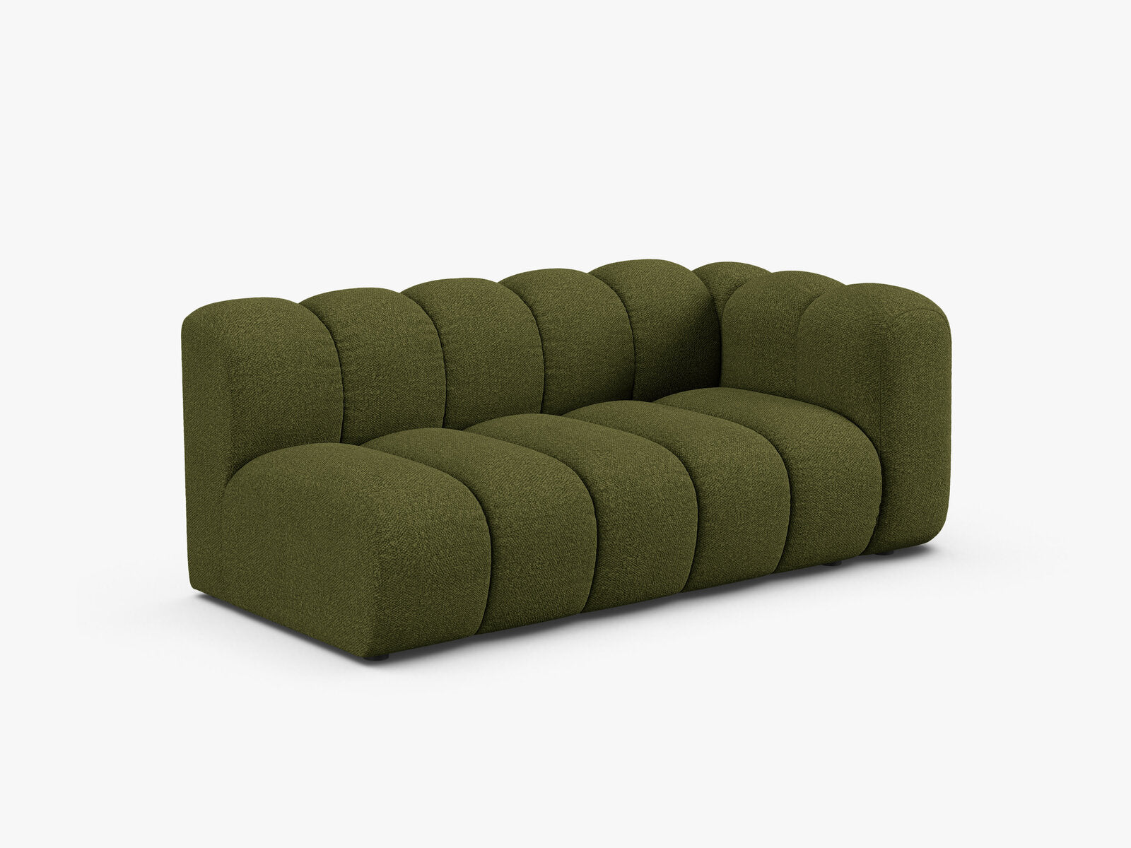 Micadoni Modul Lupine 3-Sitzer Boucle Baloo Dunkel-Olivgrün Rechts