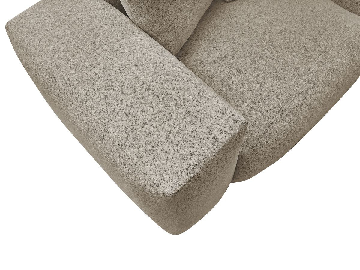 Bobochic Voltaire Sofa 4-Sitzer 320 × 124 cm Melange-Stoff Taupe