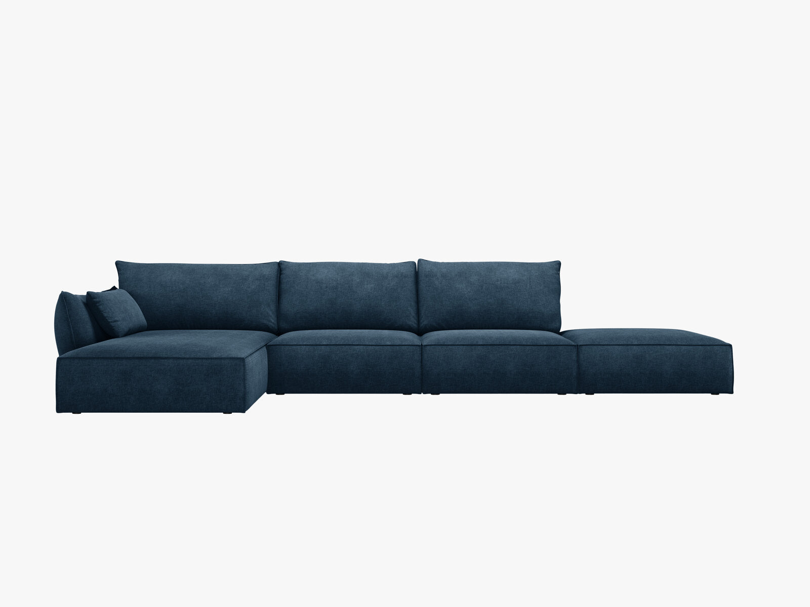 Micadoni Ecksofa Kaelle 5-Sitzer Links Chenille Over The Horizon Königsblau