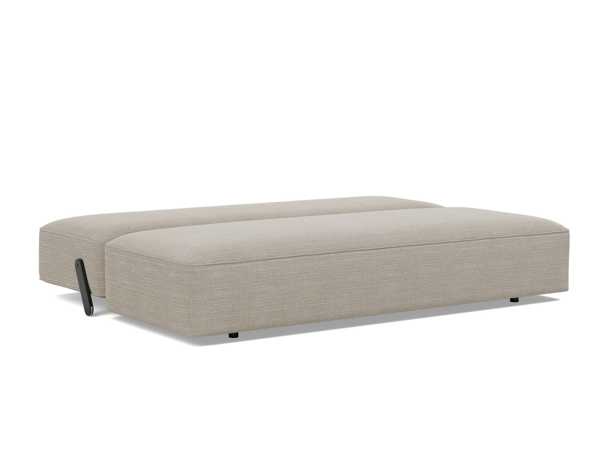 Schlafsofa Yonata Strukturierter Stoff Kenya 579-Gravel