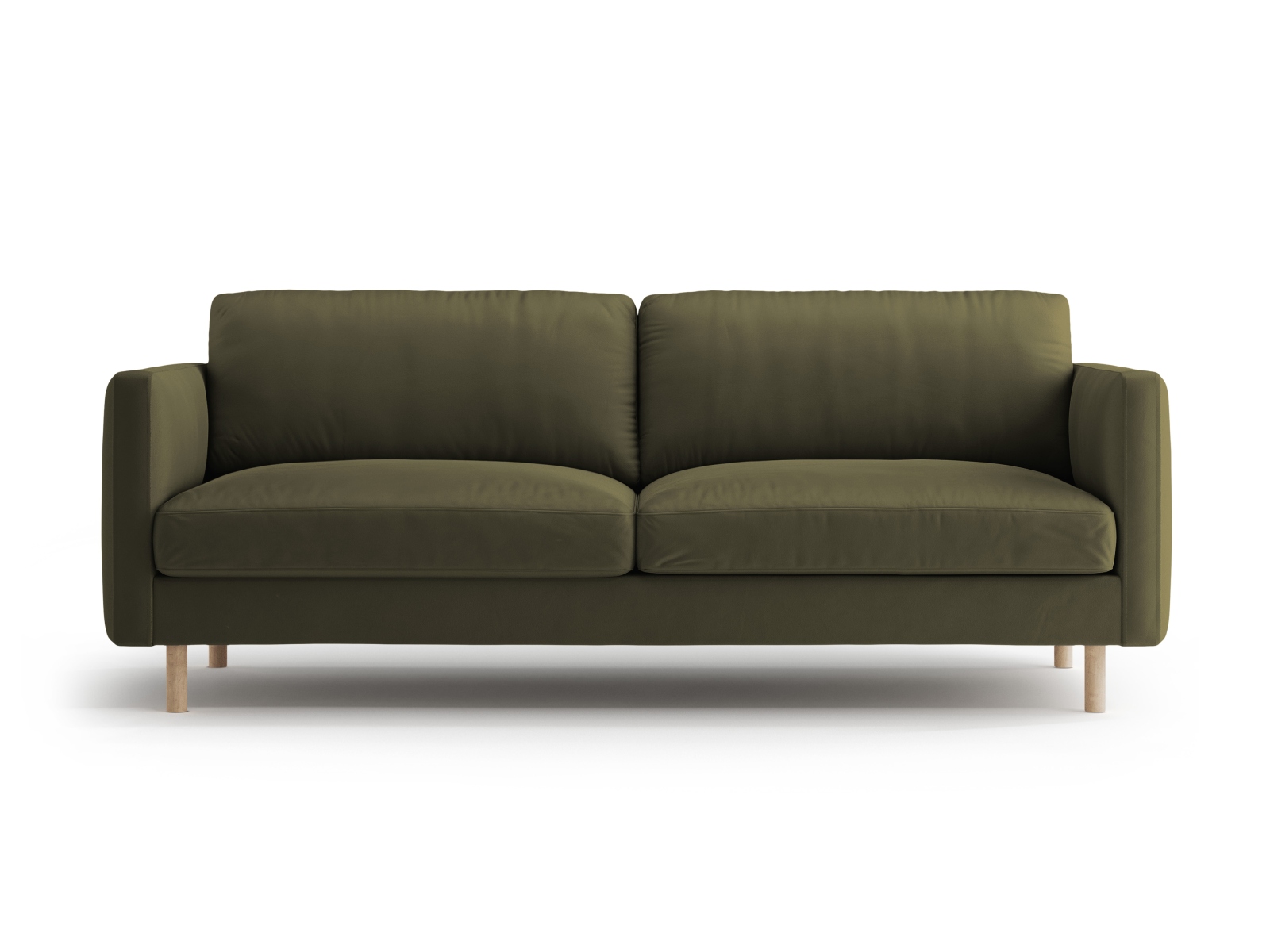 Micadoni Sofa Eden 3-Sitzer Samt Moßgrün Melange