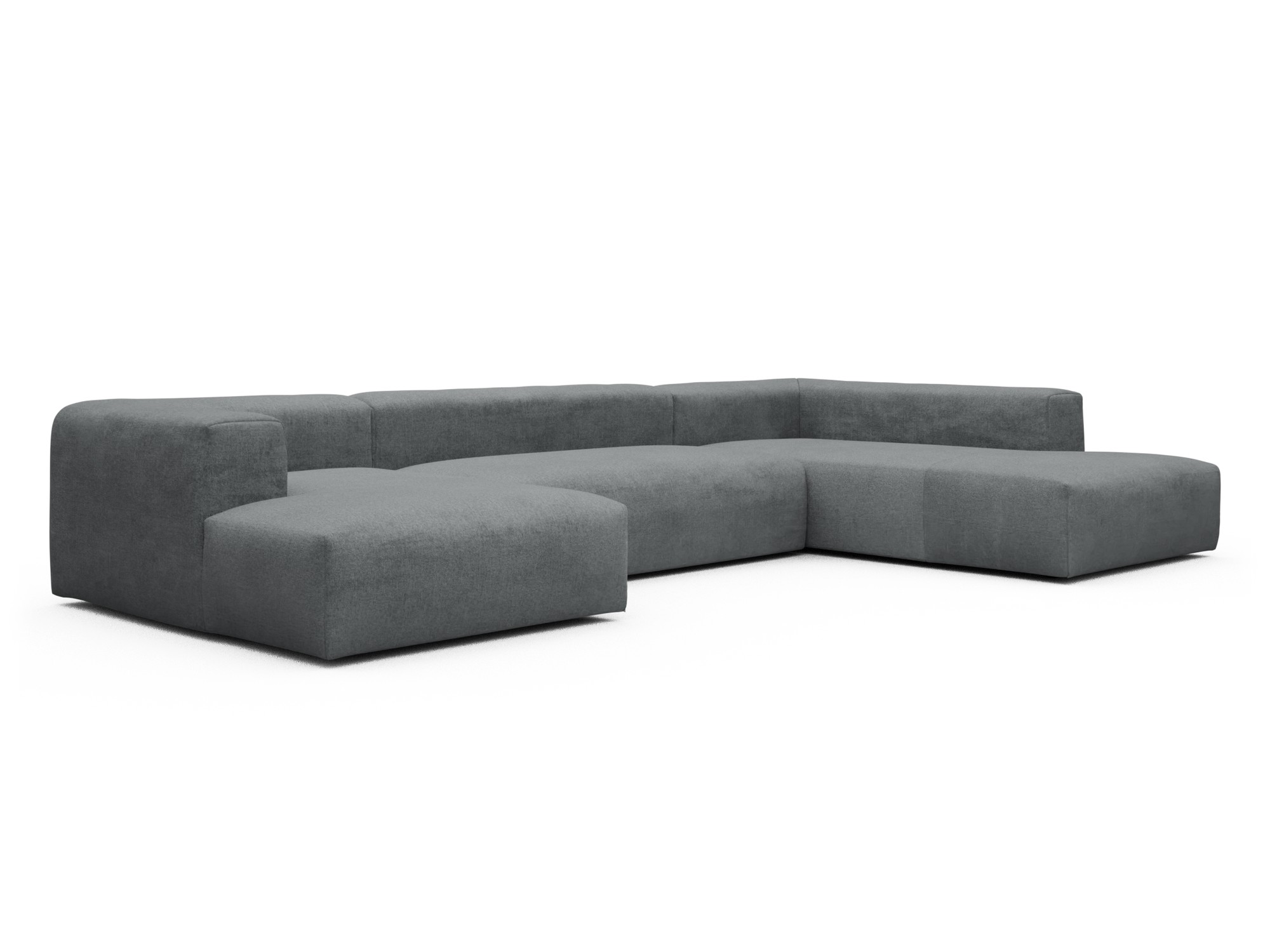 Skandi Home Wohnlandschaft Fred Relax-Ecke rechts mit 2-Sitzer und Chaiselongue links Casone-Gravel-Grey moebelfaktor