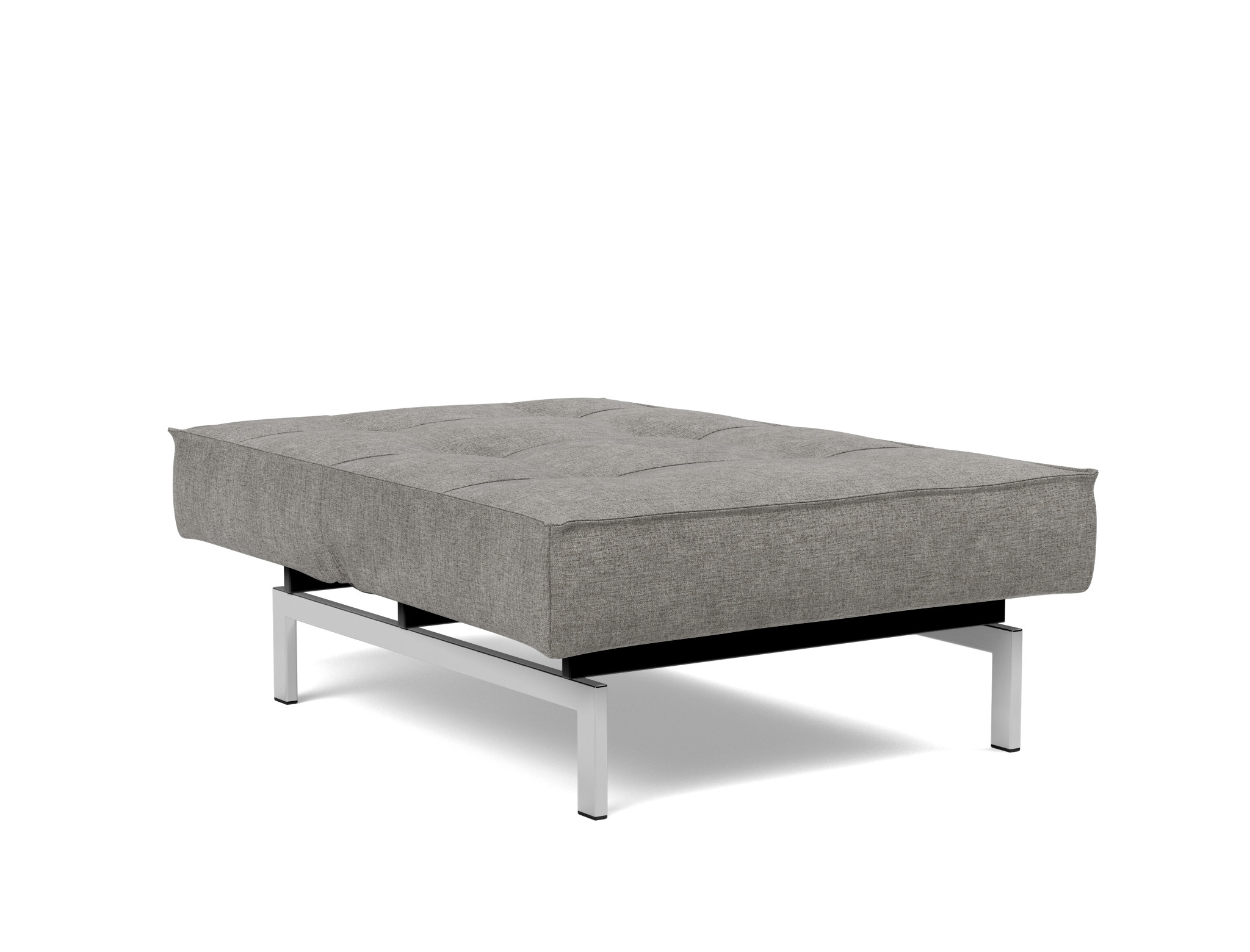 Sessel Splitback Flachgewebe Avella 282-Warm-Grey Beine Chrom