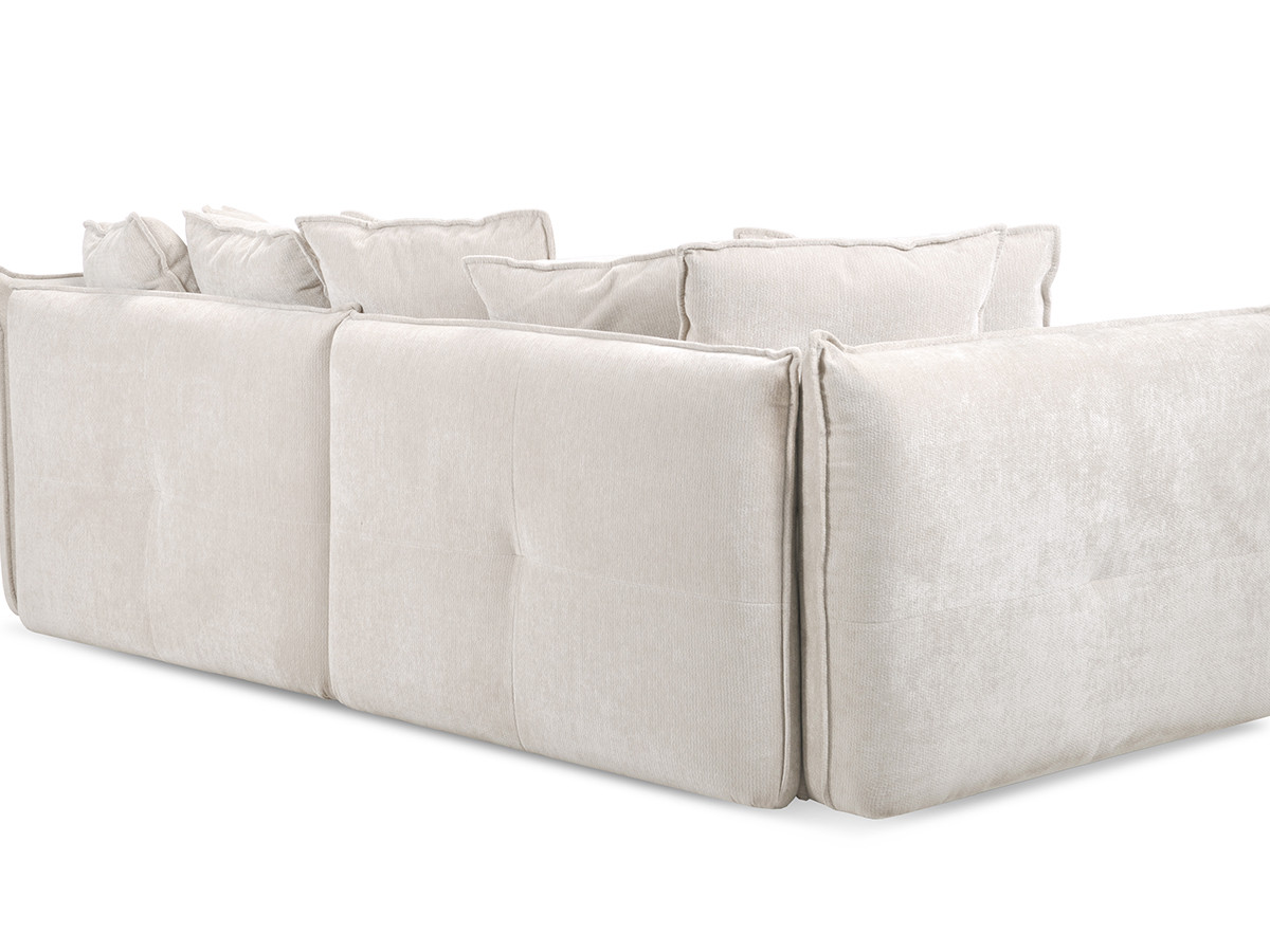 Bobochic Harlem Sofa 3-Sitzer Stoff Weiß